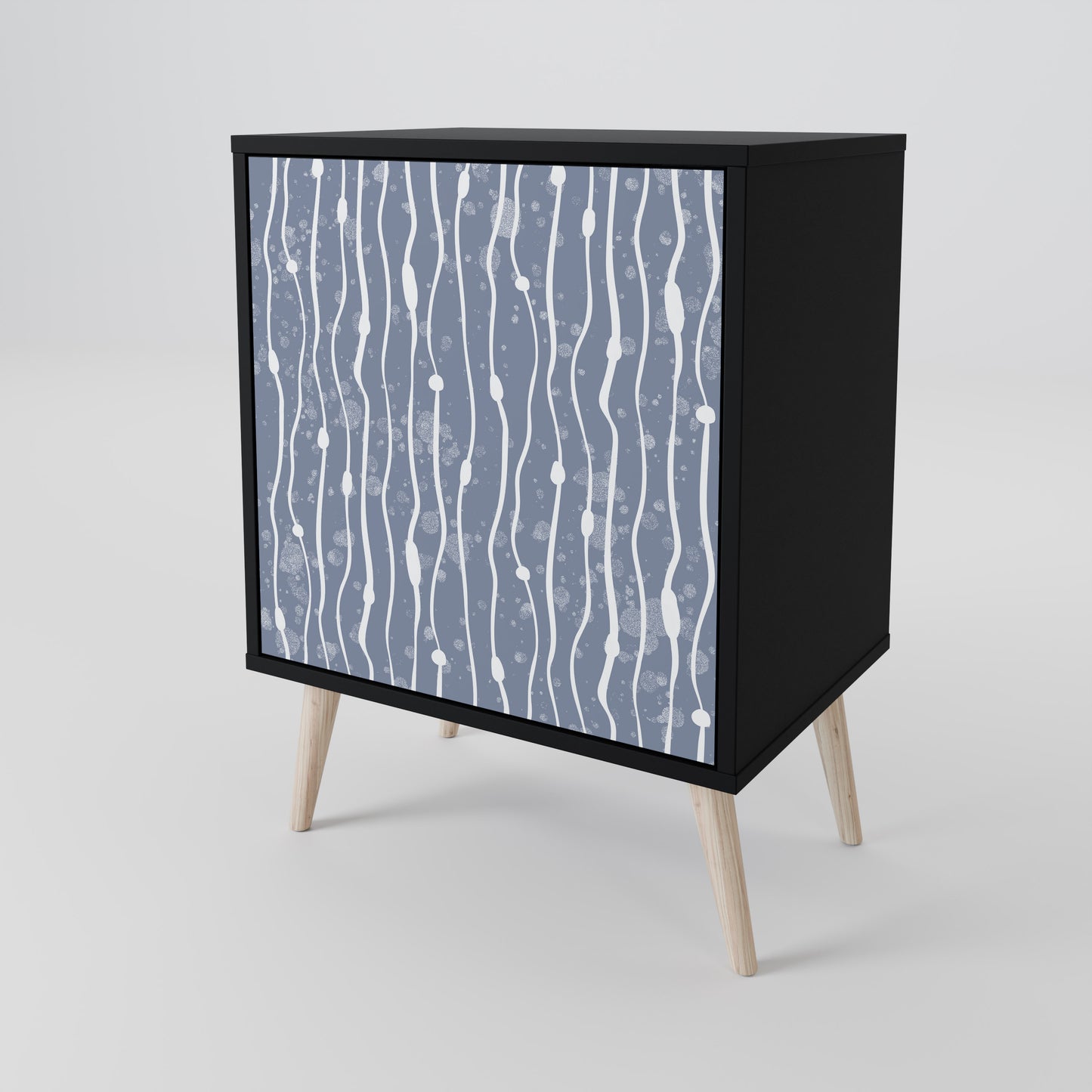GRAPHITE RAIN Jednodveřová komoda