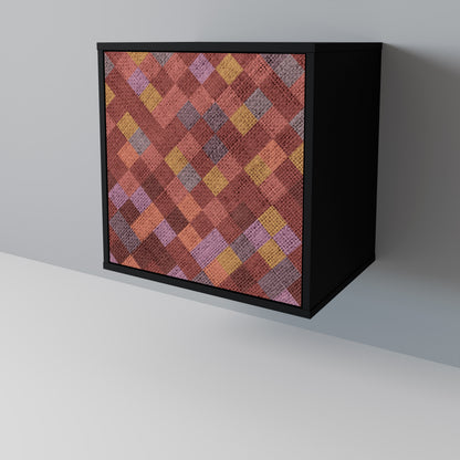 PAINTED SQUARES Jednodveřová komoda