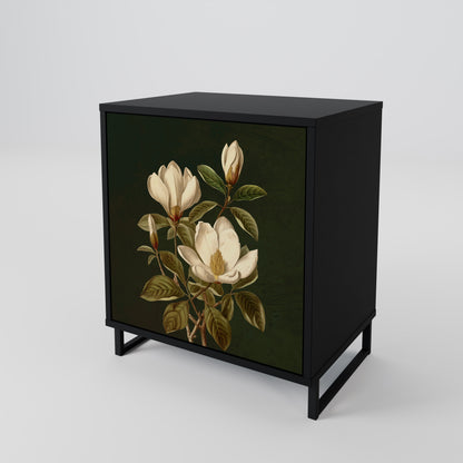 FLORAL NOIR Jednodveřová komoda