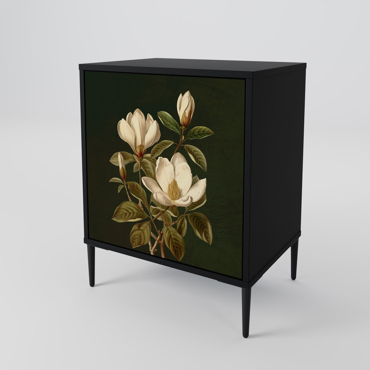FLORAL NOIR Jednodveřová komoda