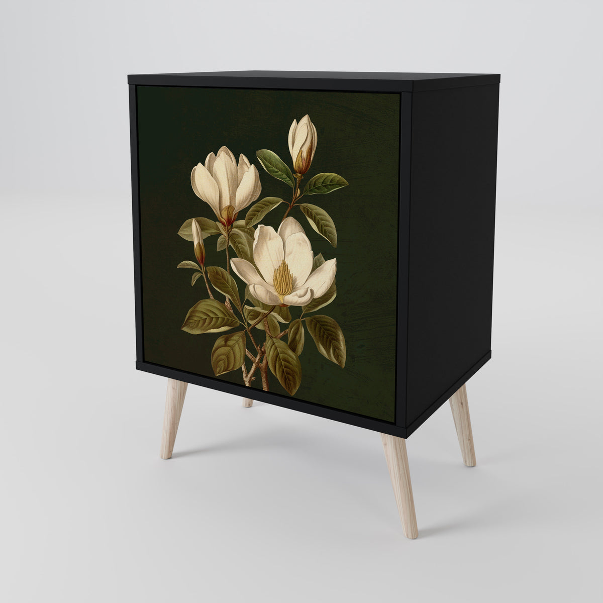 FLORAL NOIR Jednodveřová komoda