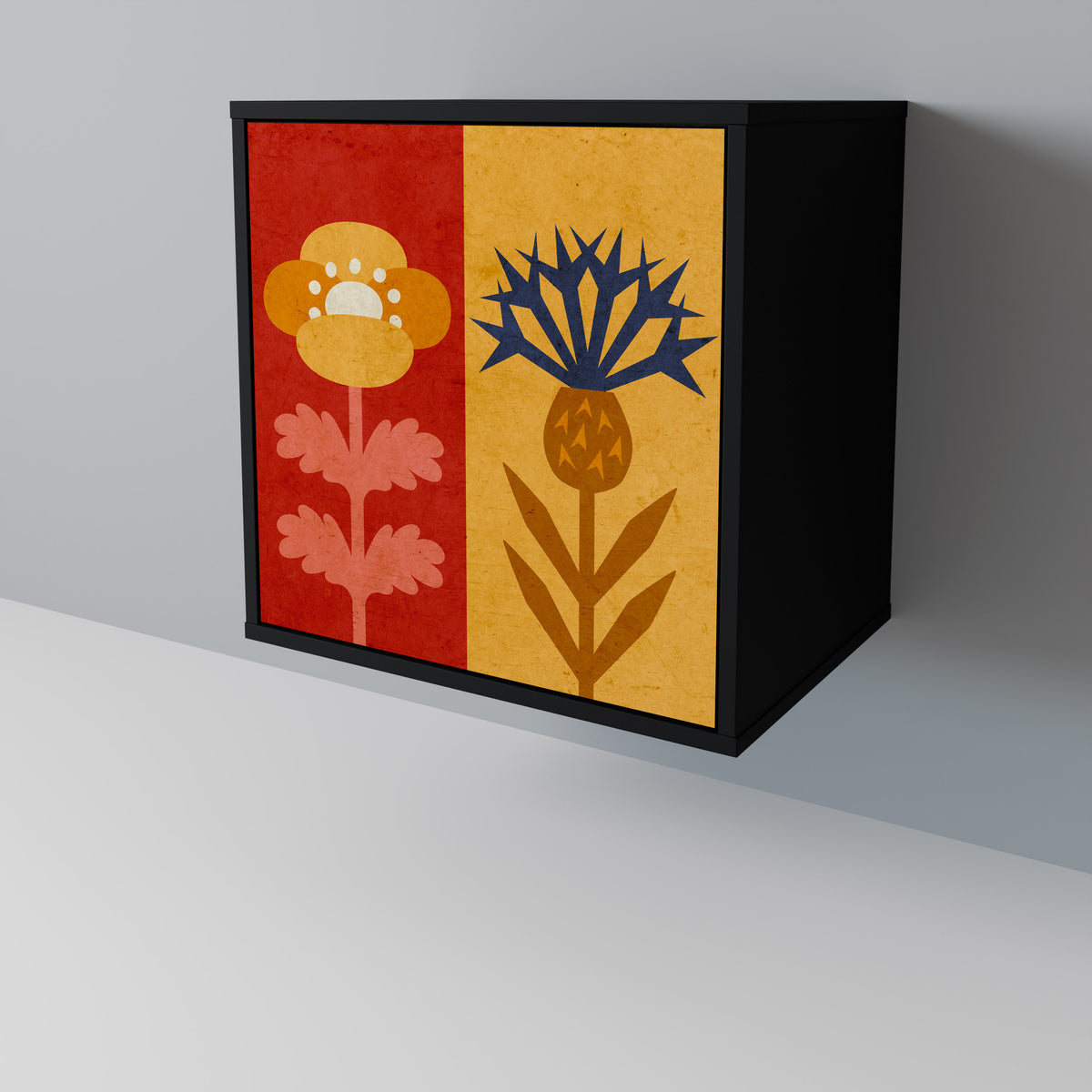 SCANDIC FLOWERET Jednodveřová komoda