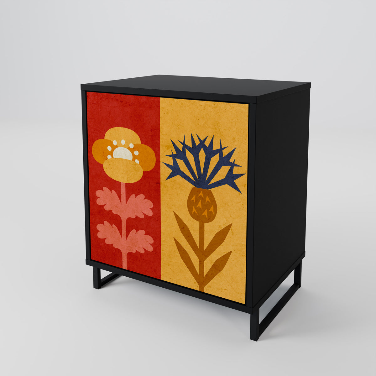 SCANDIC FLOWERET Jednodveřová komoda