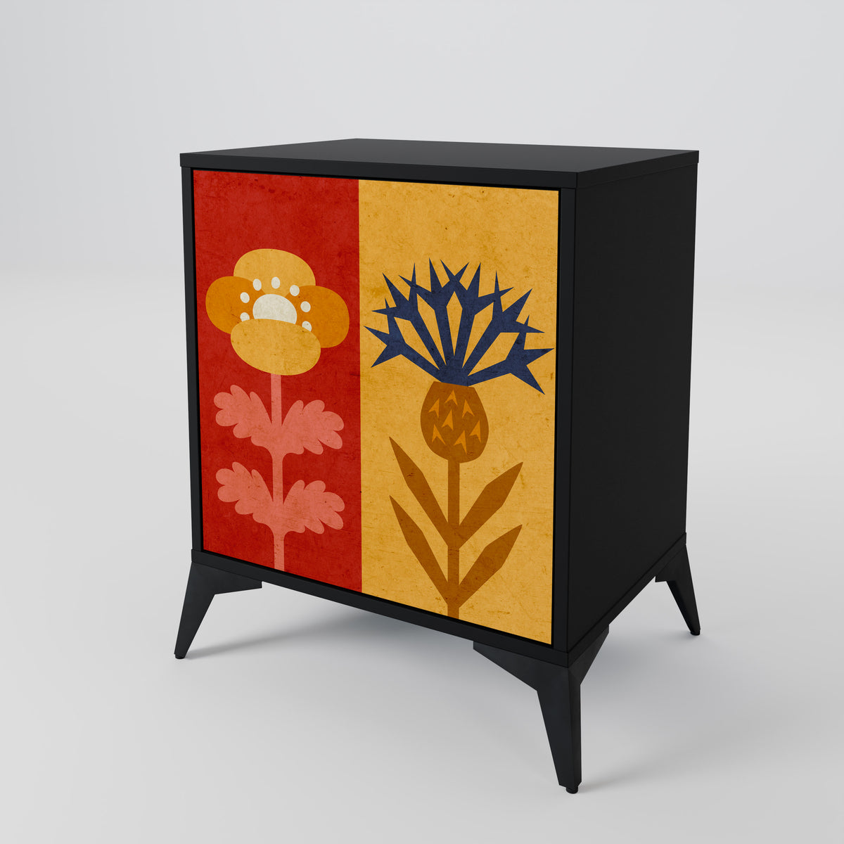 SCANDIC FLOWERET Jednodveřová komoda