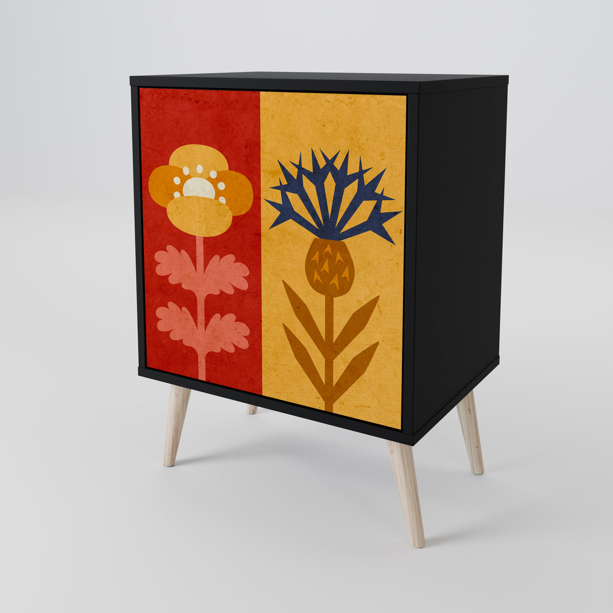 SCANDIC FLOWERET Jednodveřová komoda