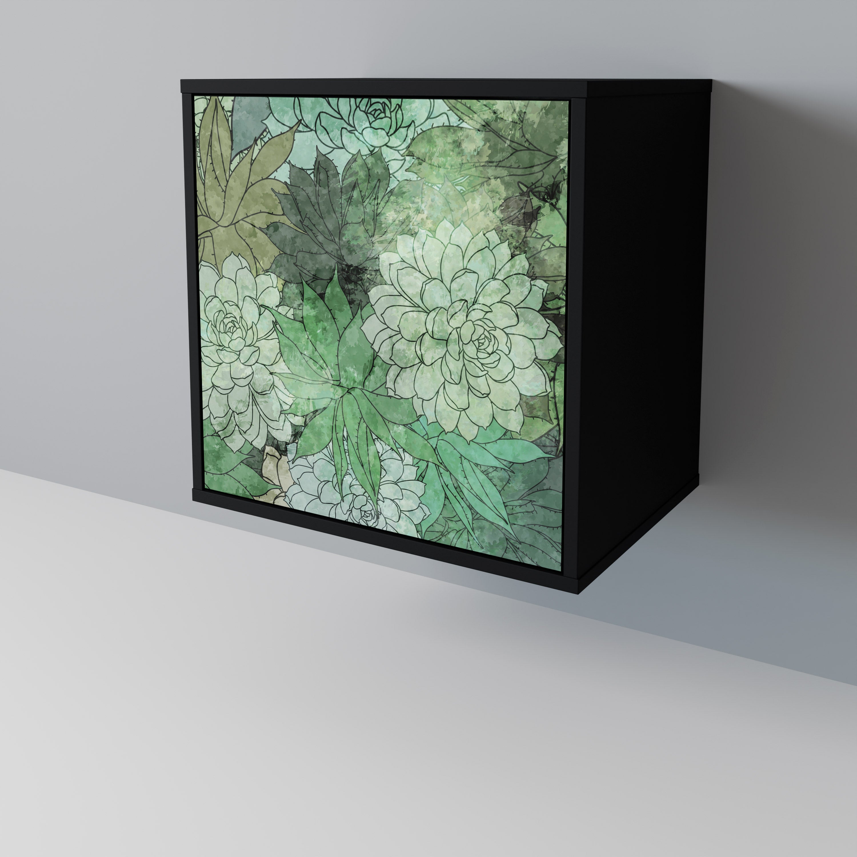 SUCCULENT CLUSTER 1-Door Sideboard