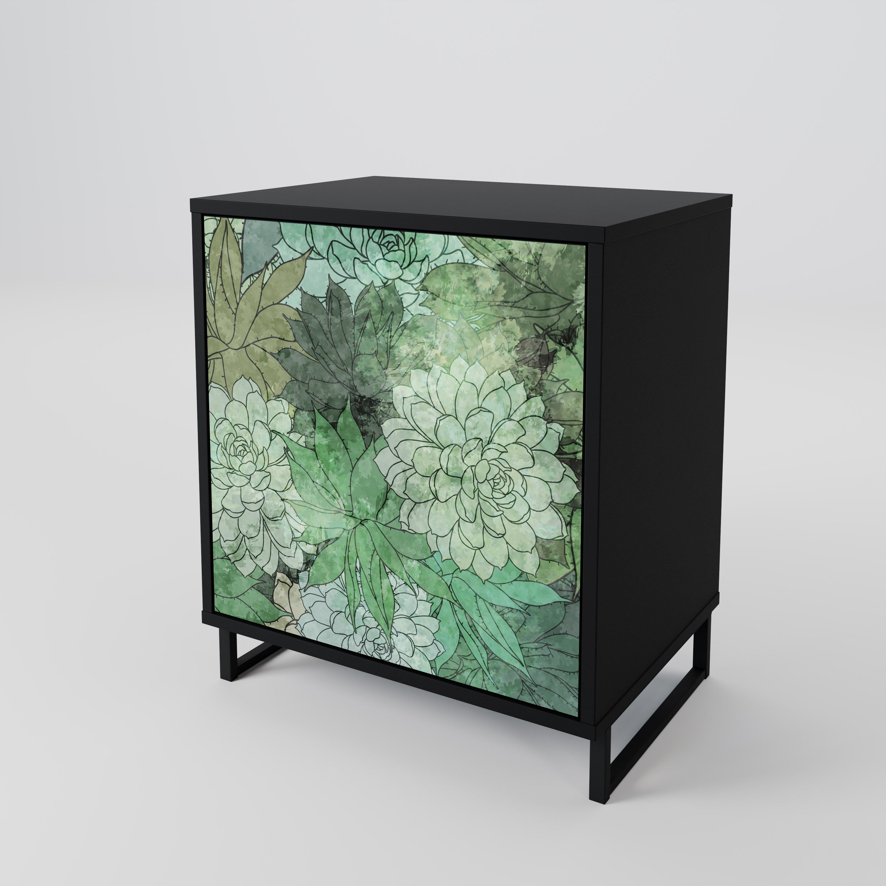 SUCCULENT CLUSTER 1-Door Sideboard