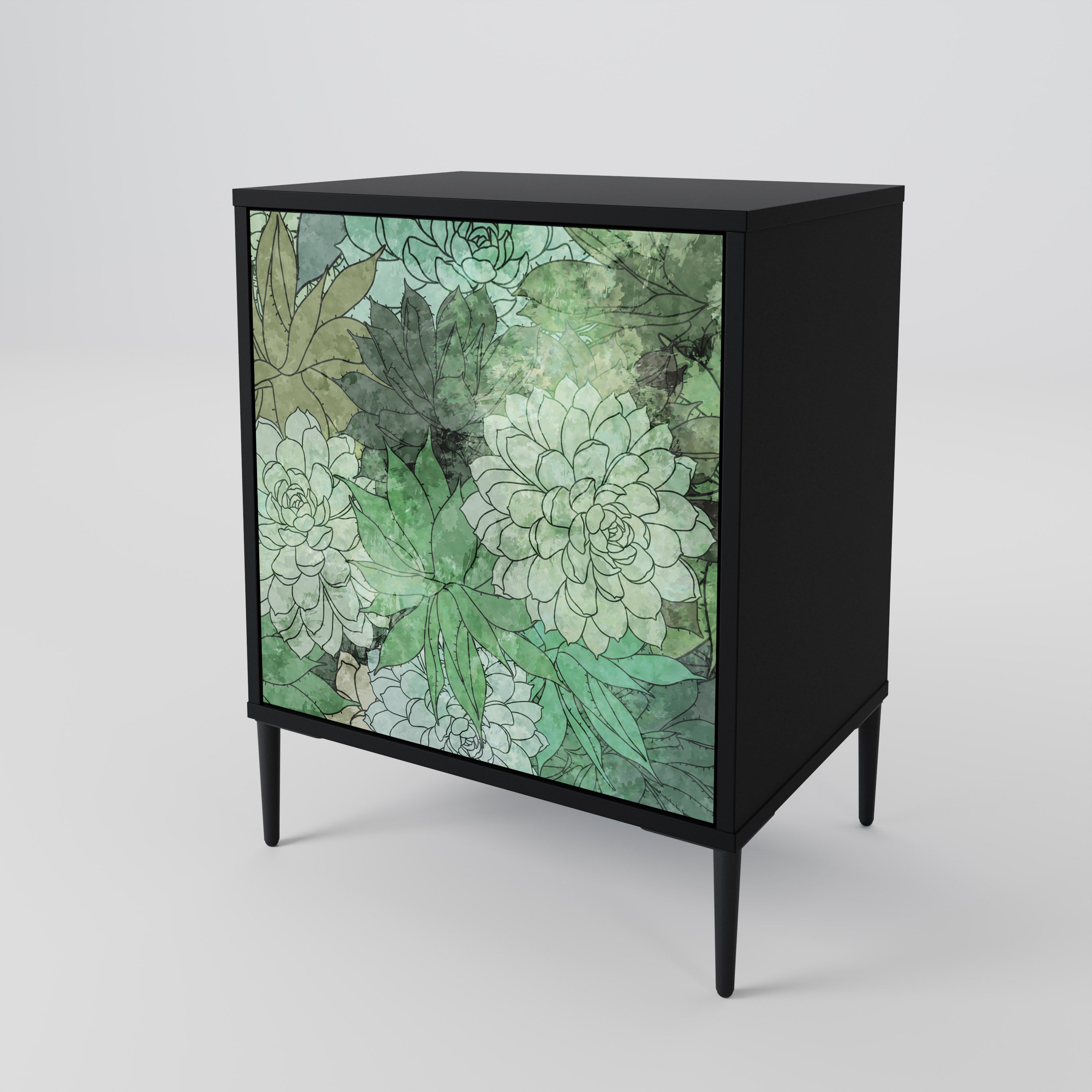 SUCCULENT CLUSTER 1-Door Sideboard