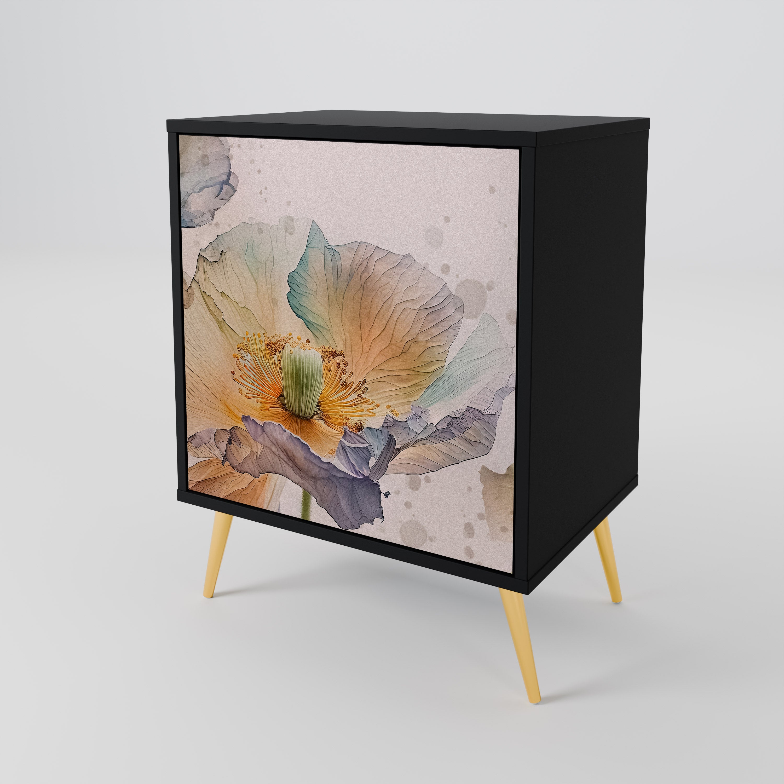 SOFTEN POPPY 1-Door Sideboard