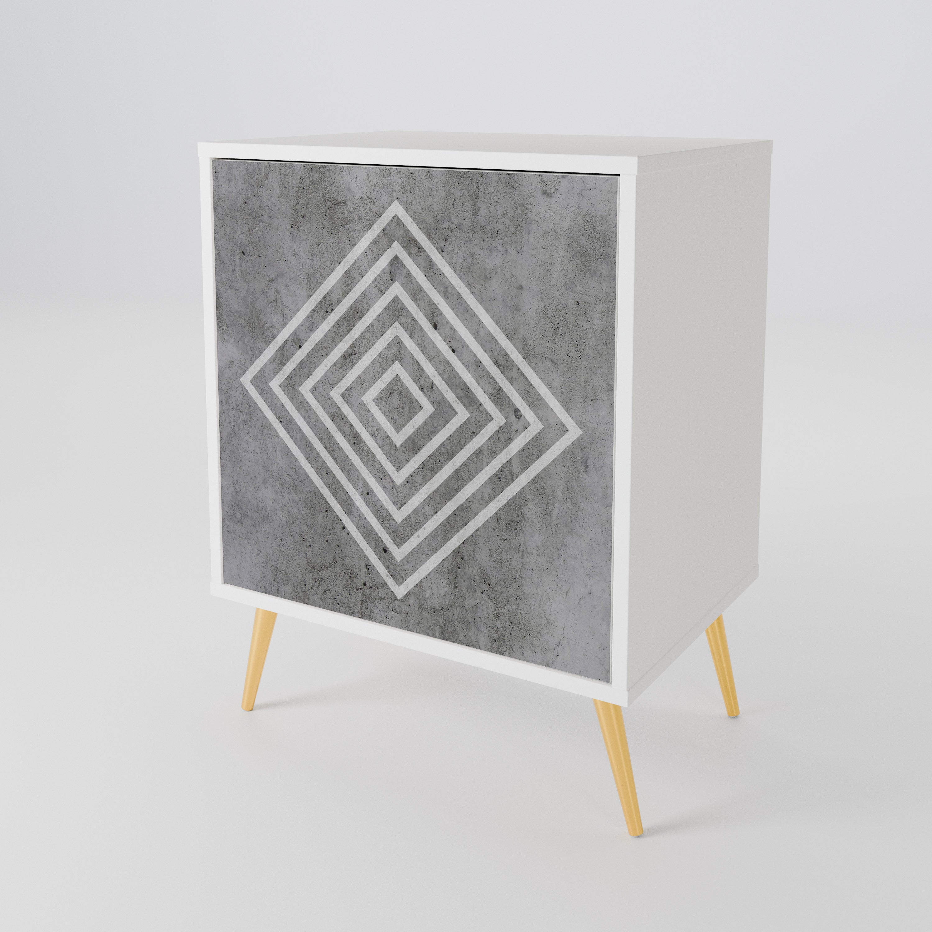 POLYGONAL ARTISTRY Jednodveřová komoda