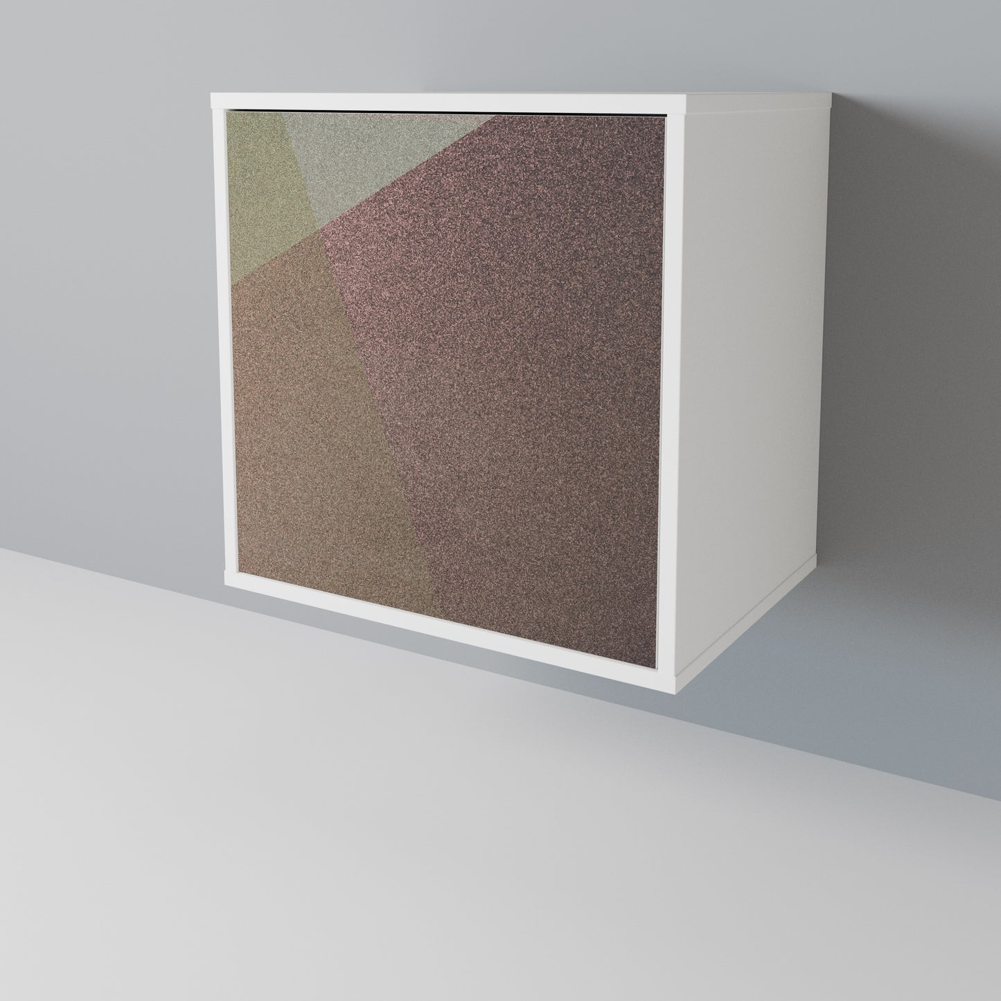BEIGE GEOMETRY Jednodveřová komoda