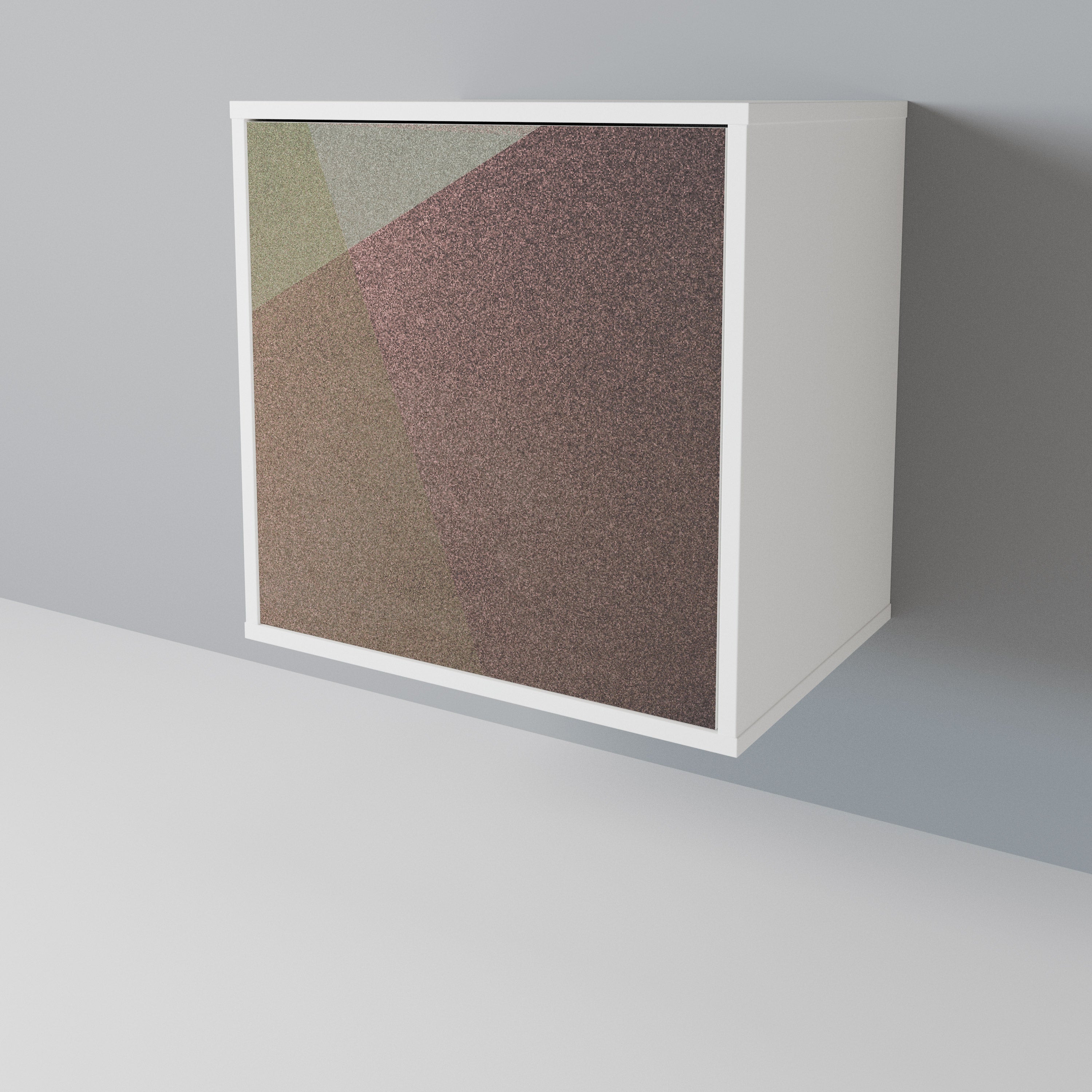 BEIGE GEOMETRY Jednodveřová komoda