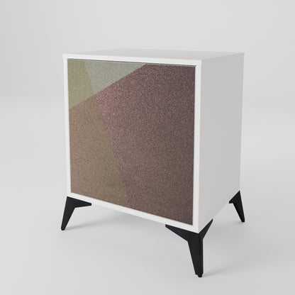 BEIGE GEOMETRY Jednodveřová komoda