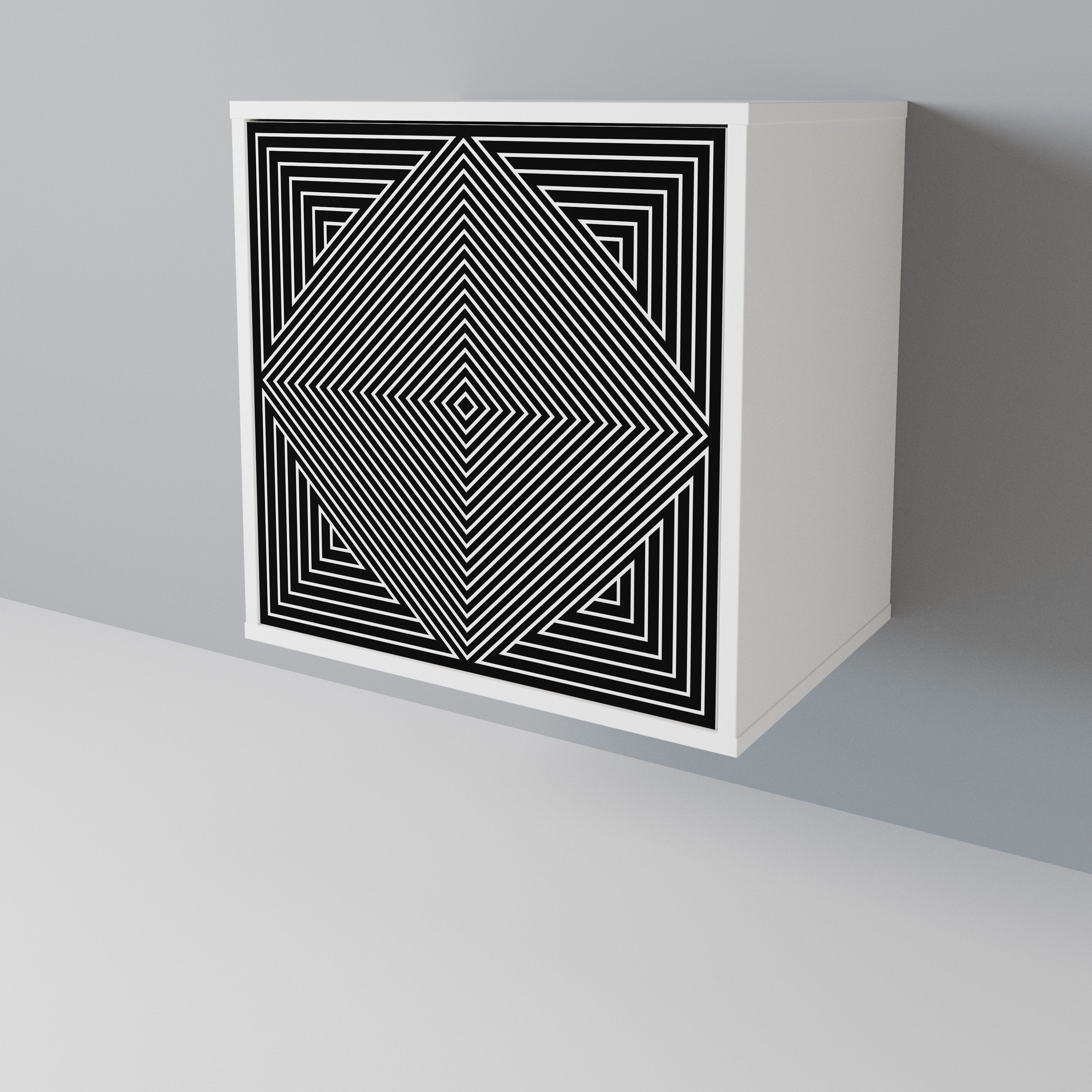 POLYGON ILLUSION Jednodveřová komoda