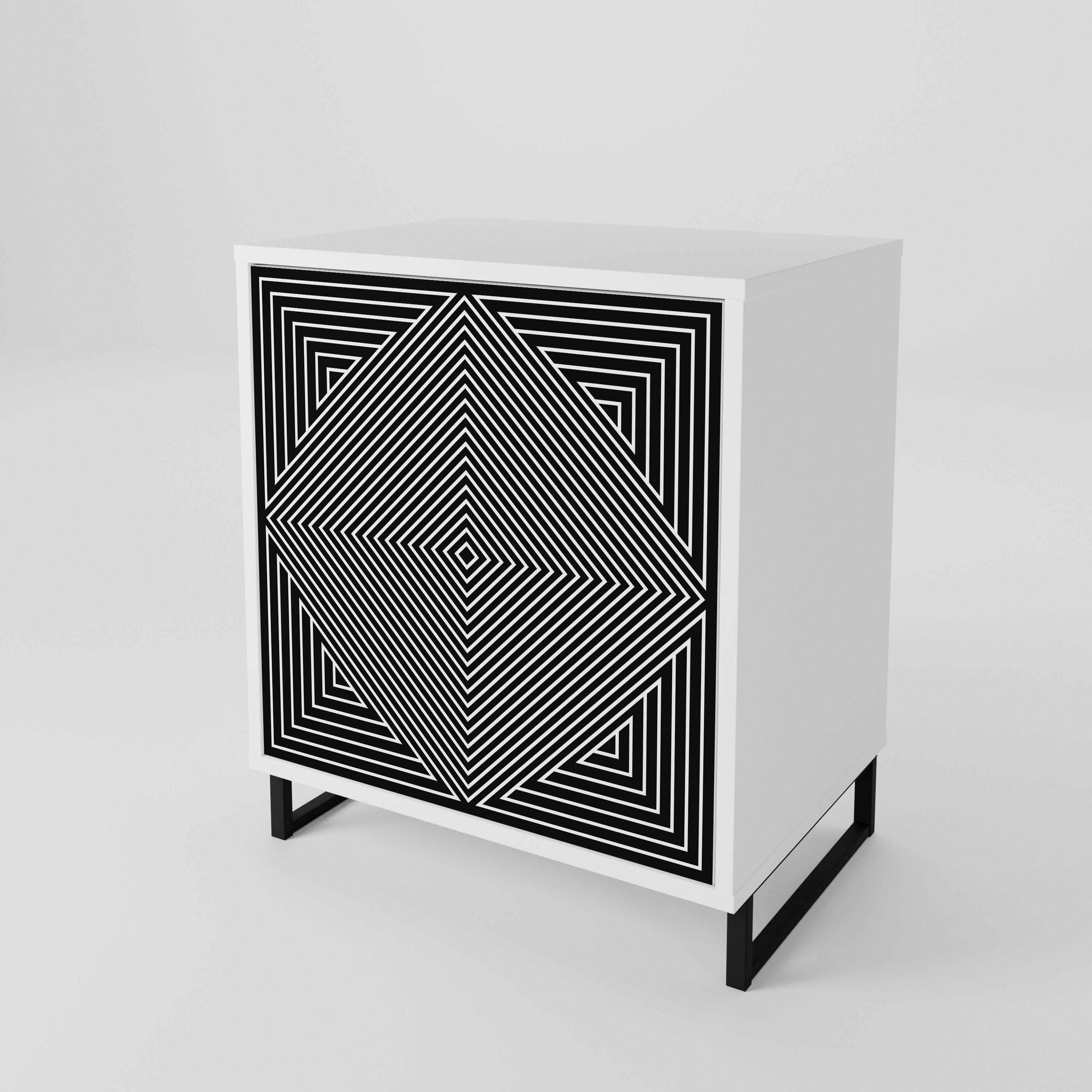 POLYGON ILLUSION Jednodveřová komoda