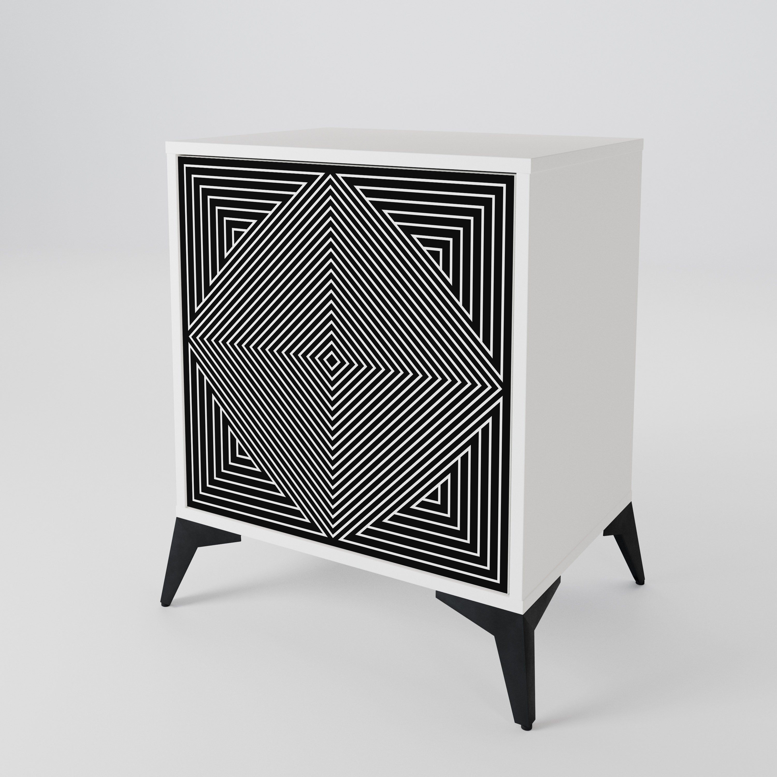 POLYGON ILLUSION Jednodveřová komoda