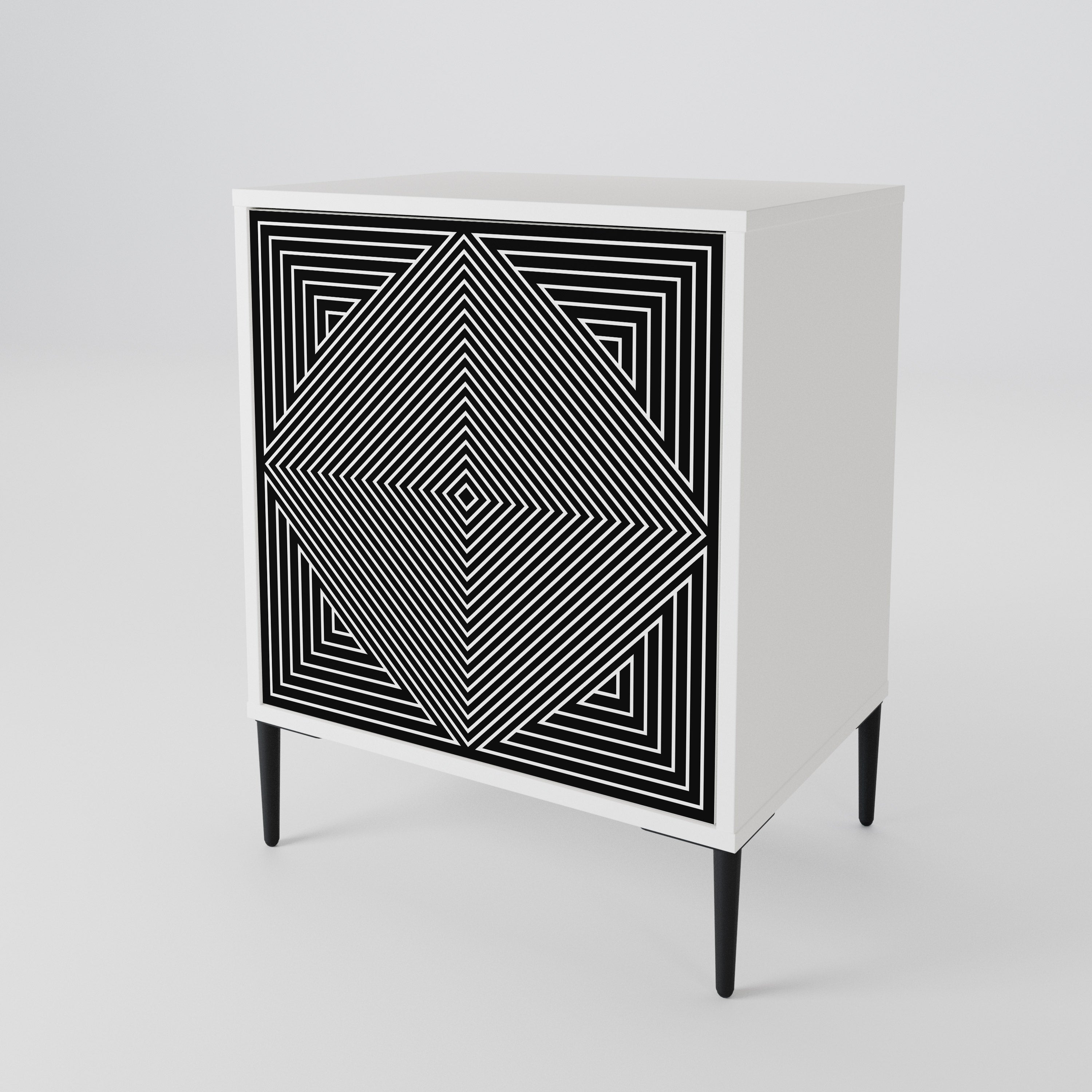 POLYGON ILLUSION Jednodveřová komoda