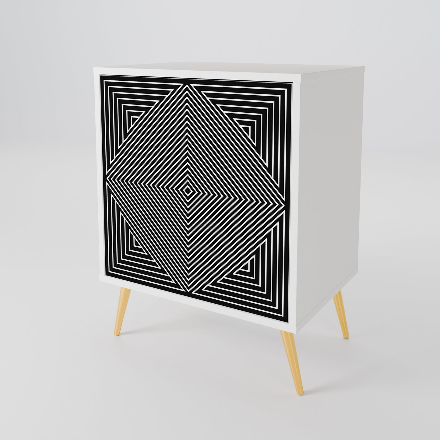 POLYGON ILLUSION Jednodveřová komoda