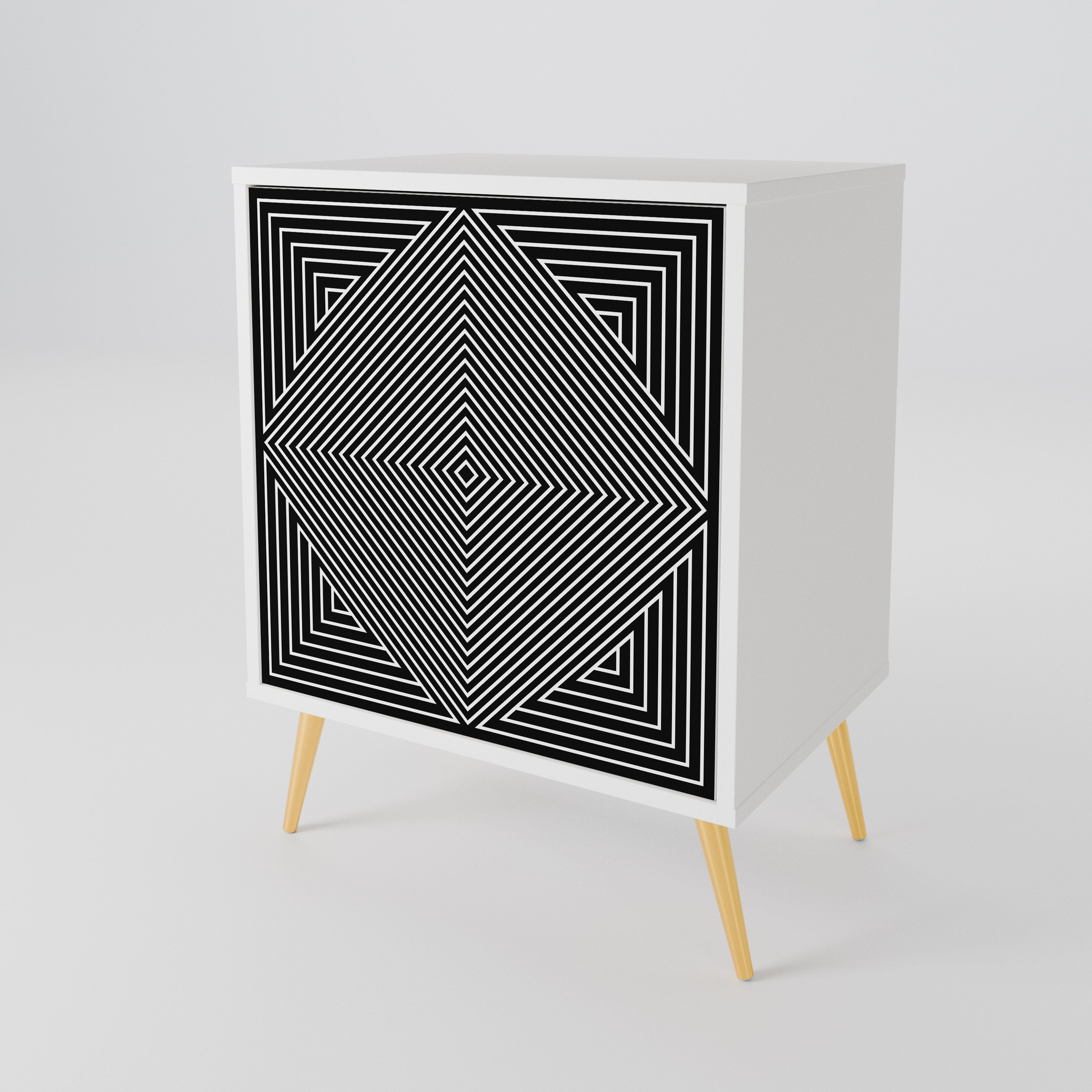 POLYGON ILLUSION Jednodveřová komoda