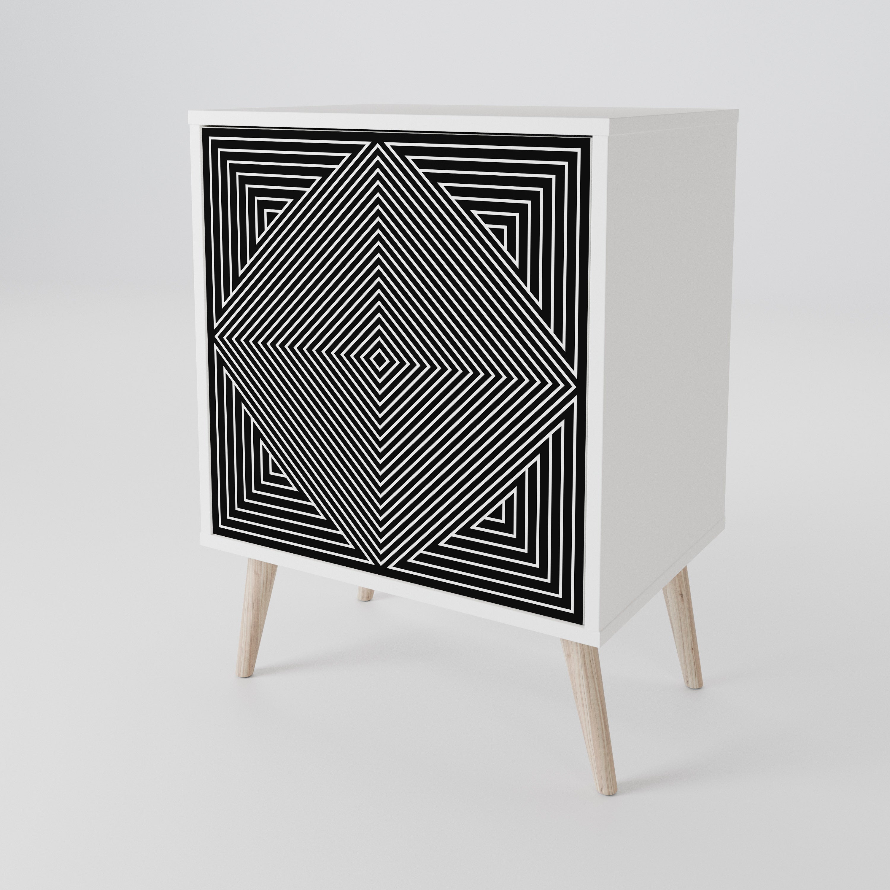 POLYGON ILLUSION Jednodveřová komoda