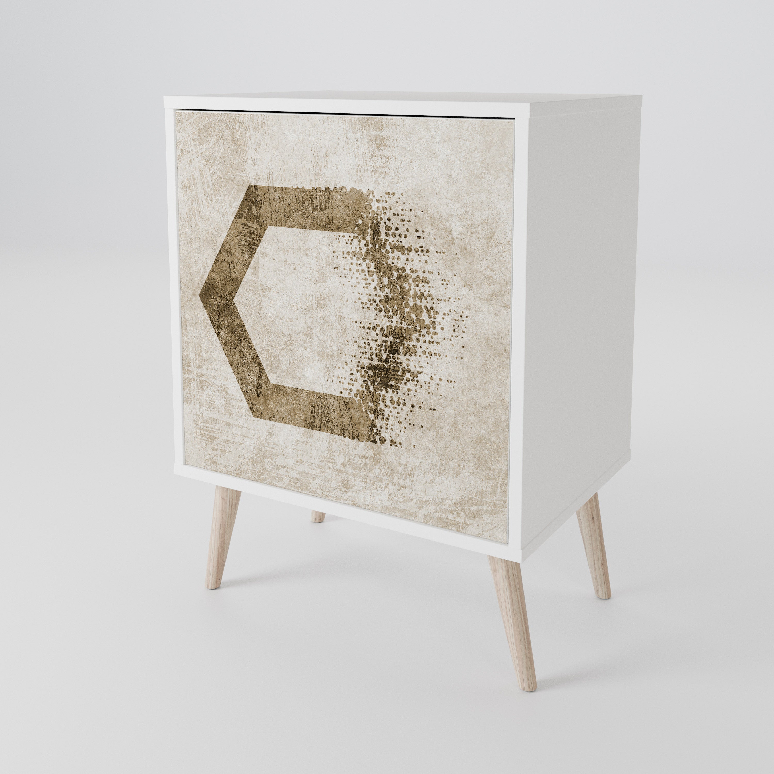 HEXAGONAL SHAPES Jednodveřová komoda