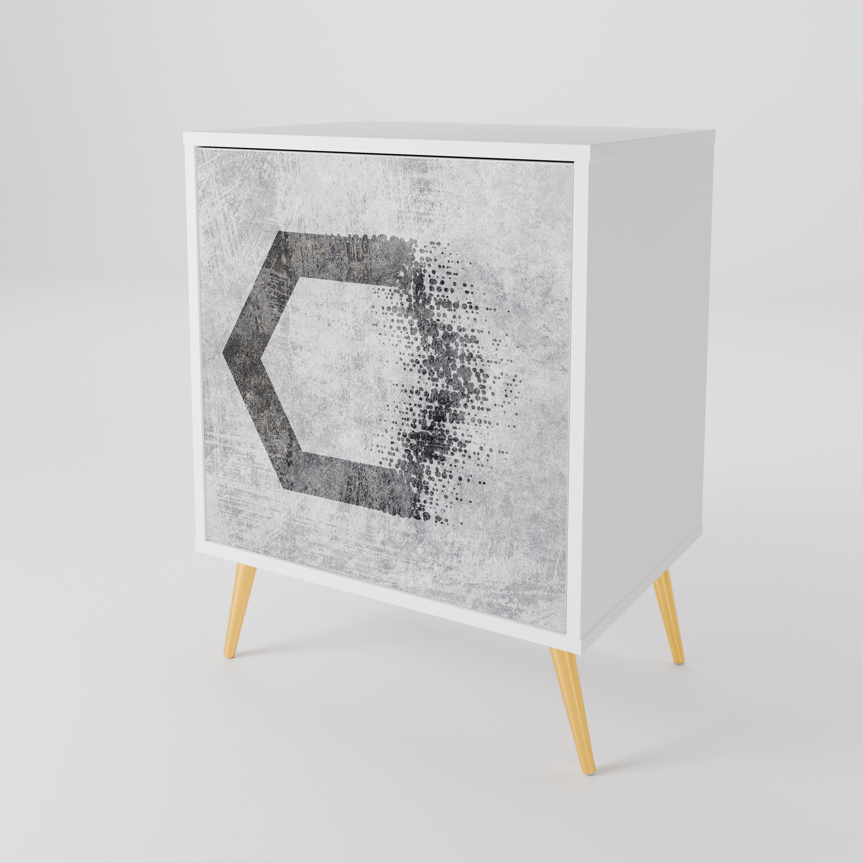 HEXAGONAL FIGURES Jednodveřová komoda