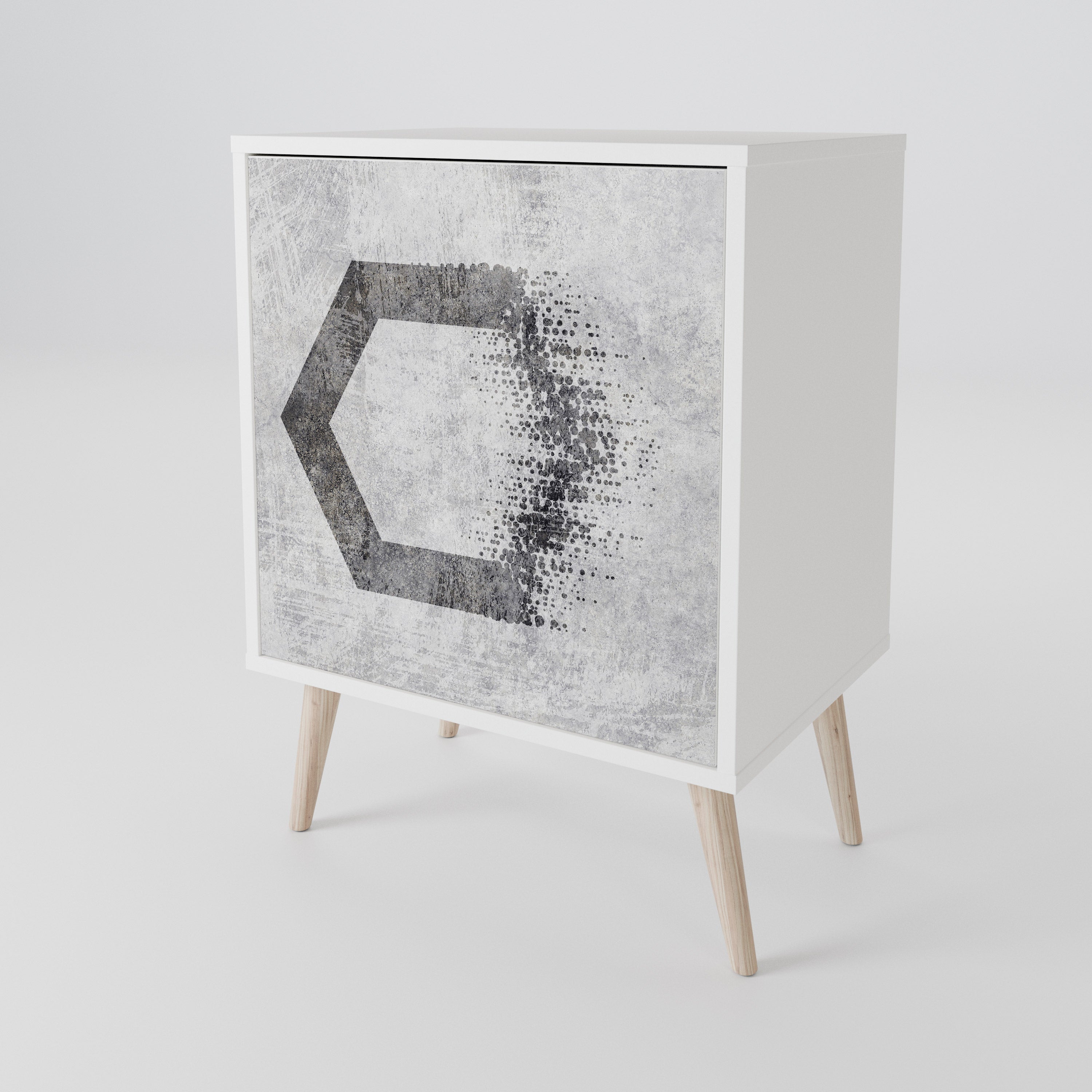 HEXAGONAL FIGURES Jednodveřová komoda