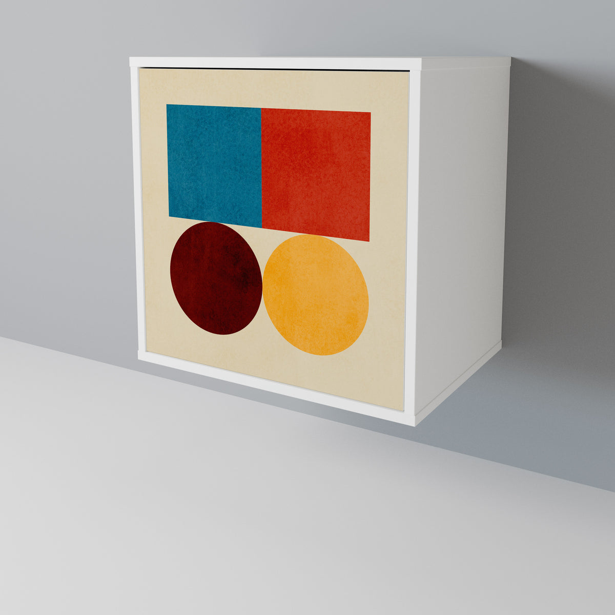 GEOMETRIC PUZZLE Jednodveřová komoda