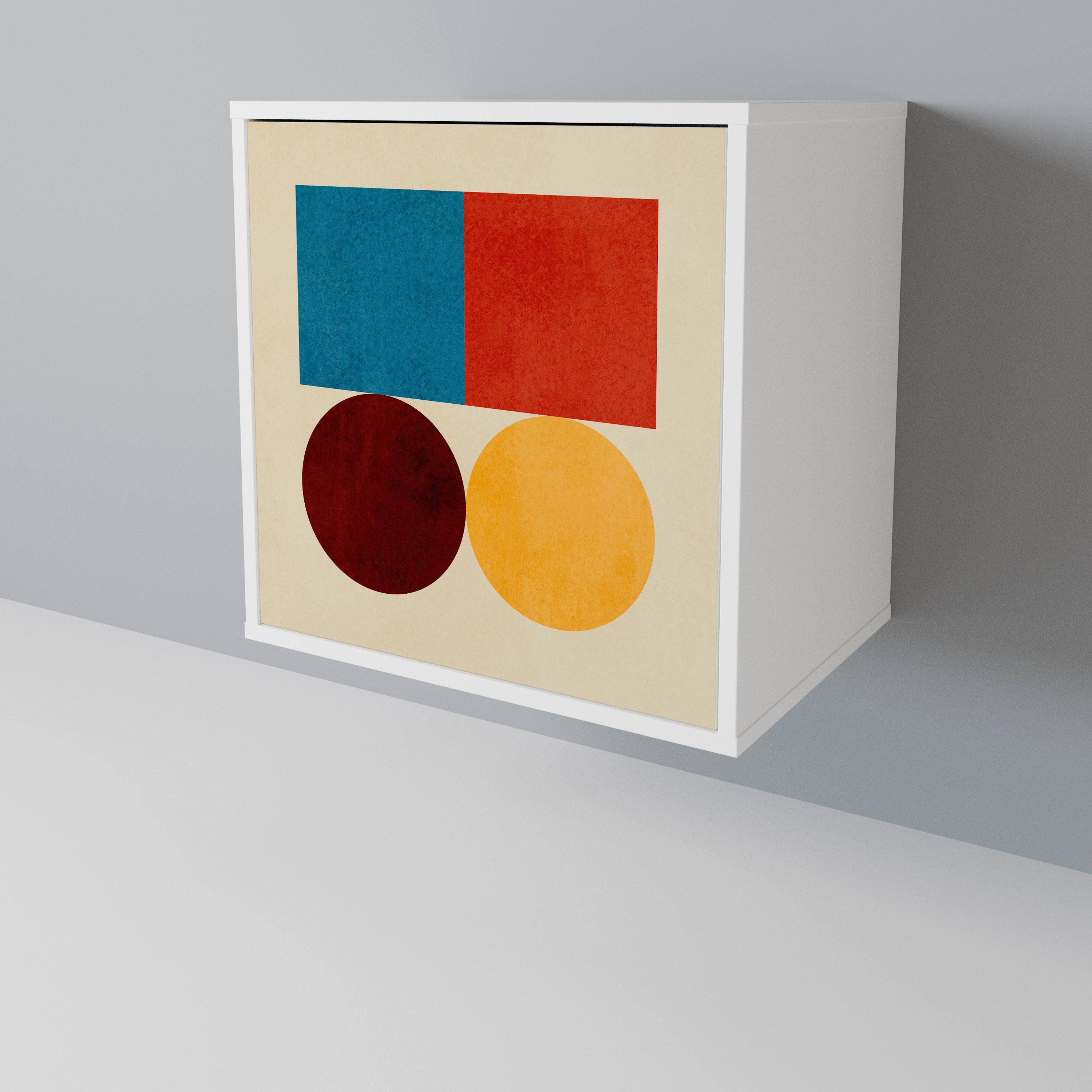 GEOMETRIC PUZZLE Jednodveřová komoda