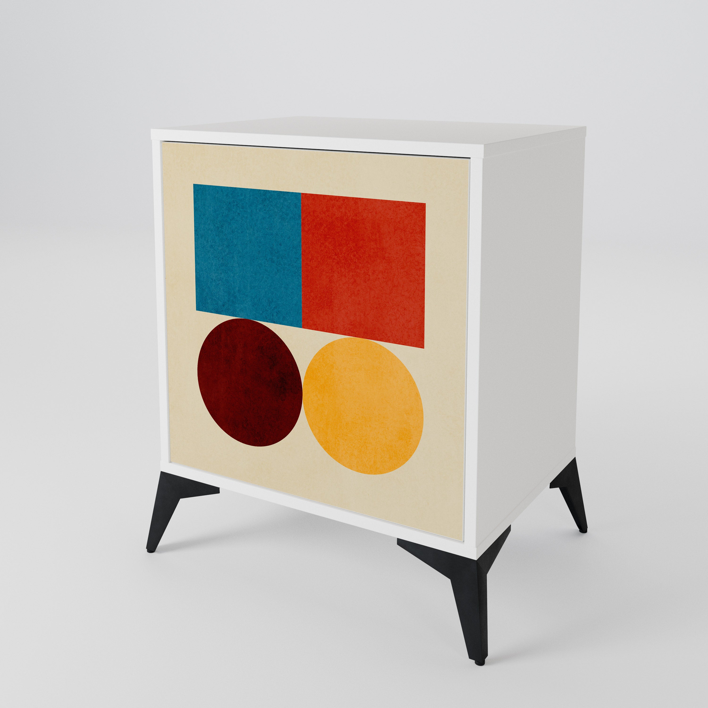 GEOMETRIC PUZZLE Jednodveřová komoda