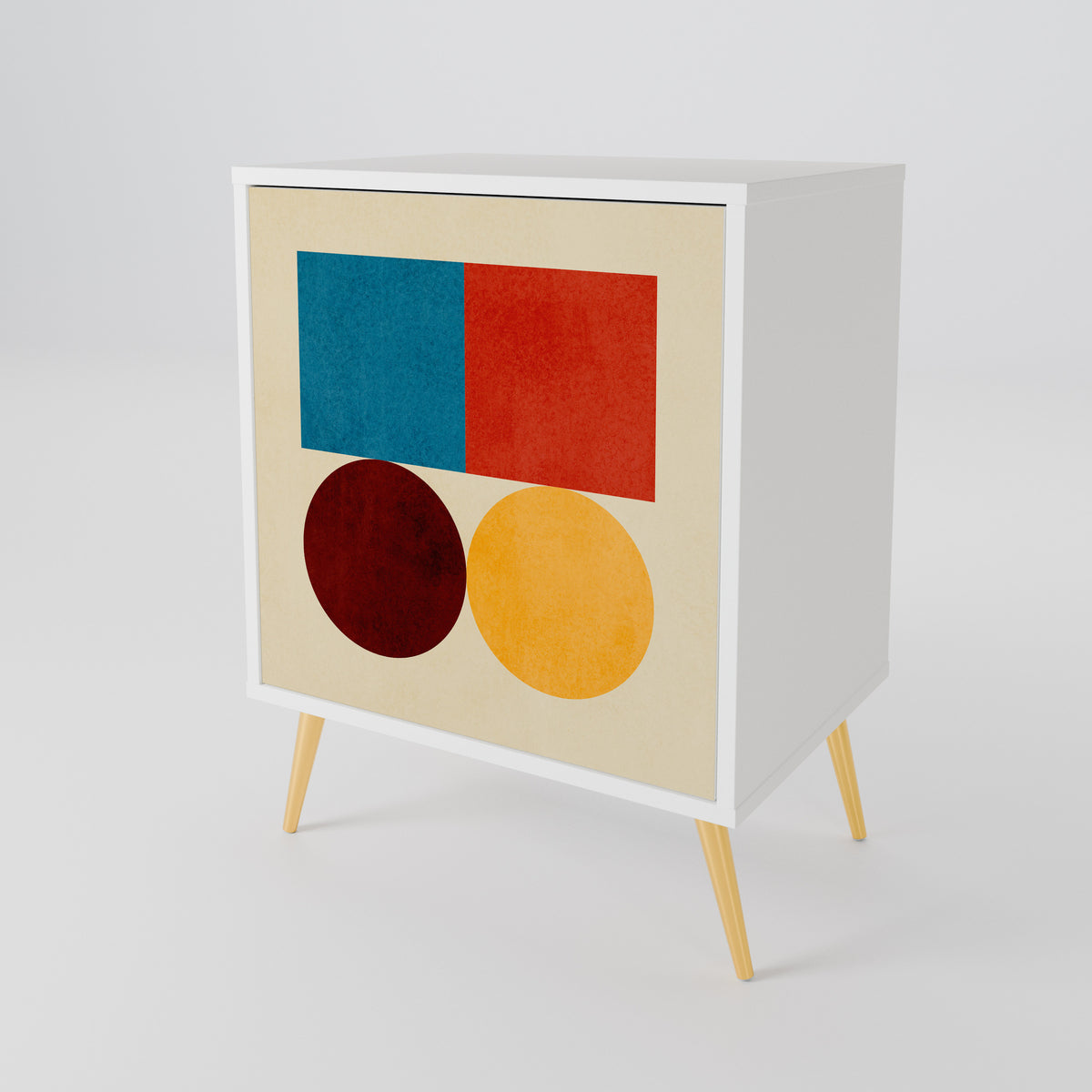 GEOMETRIC PUZZLE Jednodveřová komoda