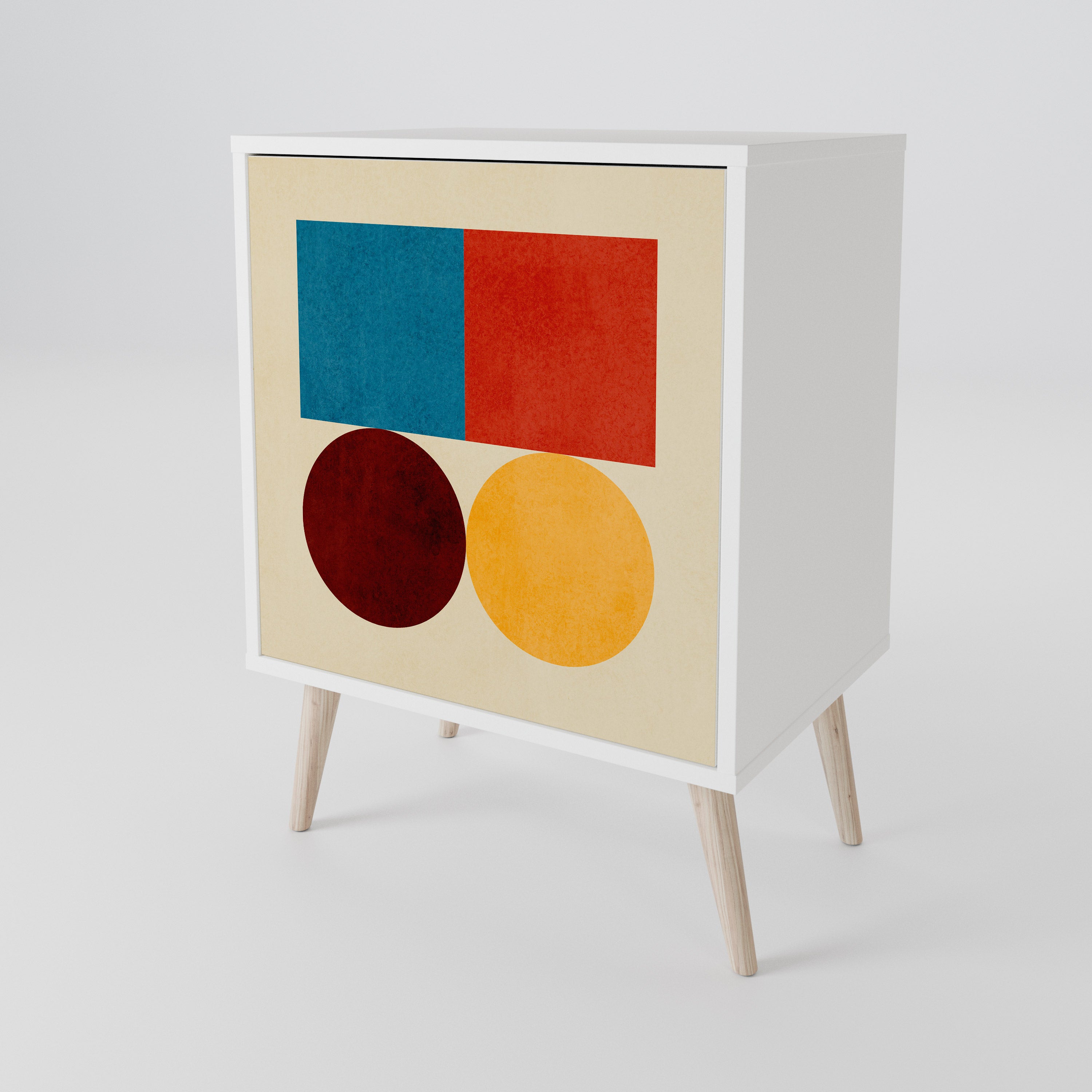 GEOMETRIC PUZZLE Jednodveřová komoda