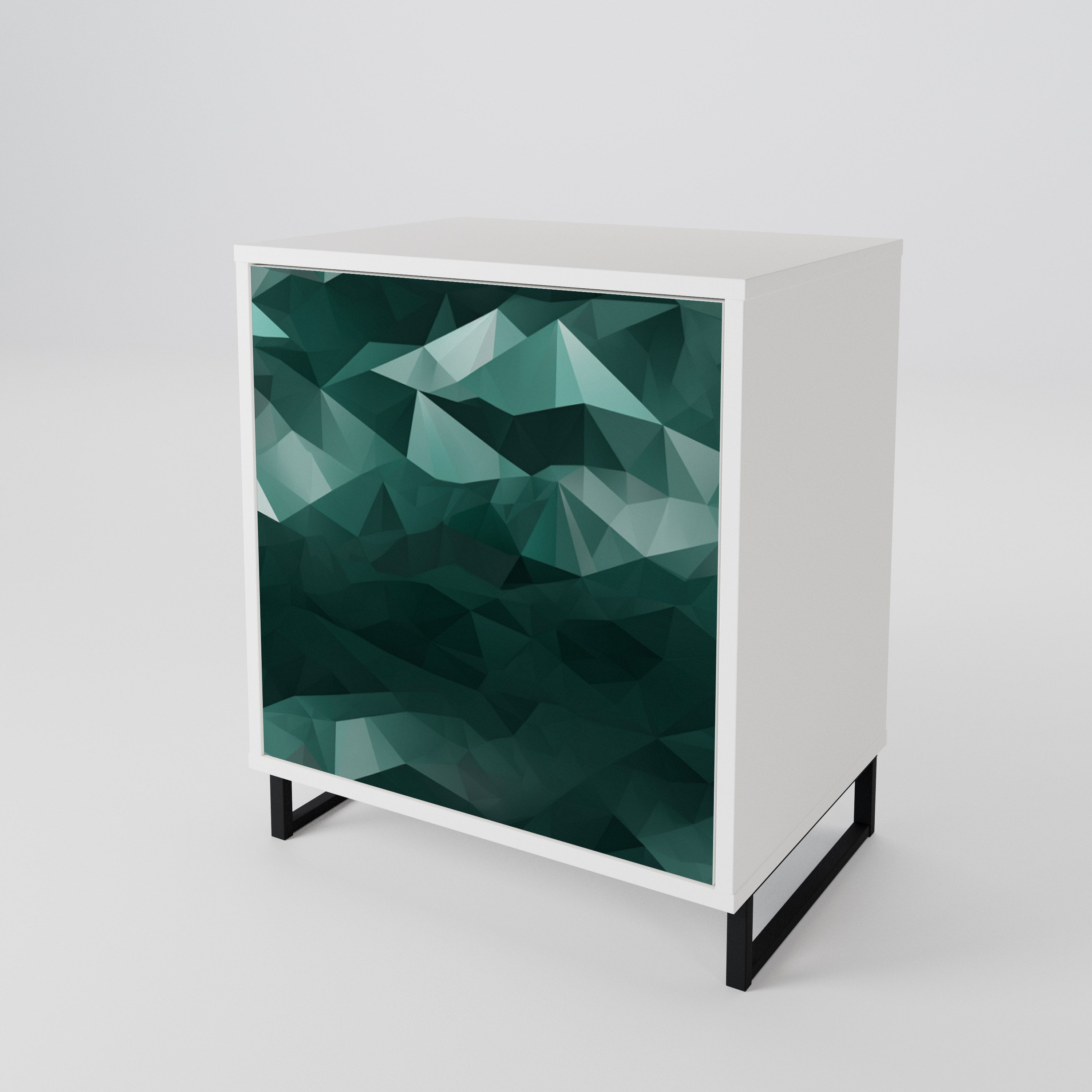 POLYGONAL FLOATING Jednodveřová komoda