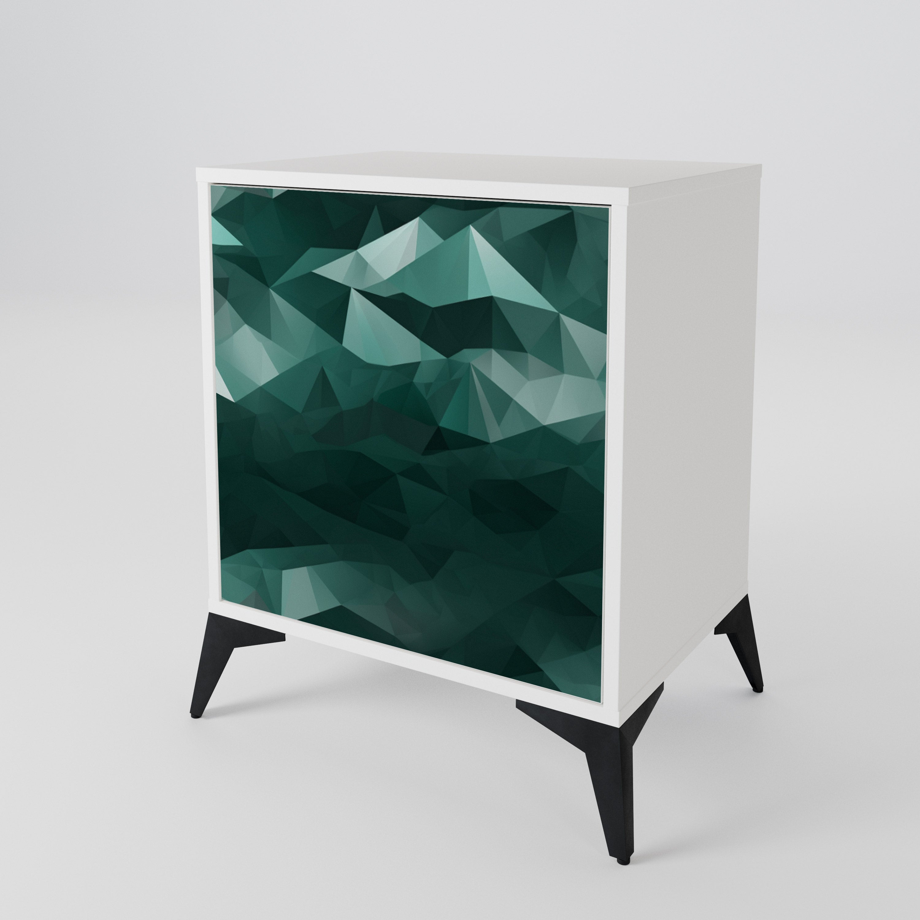 POLYGONAL FLOATING Jednodveřová komoda