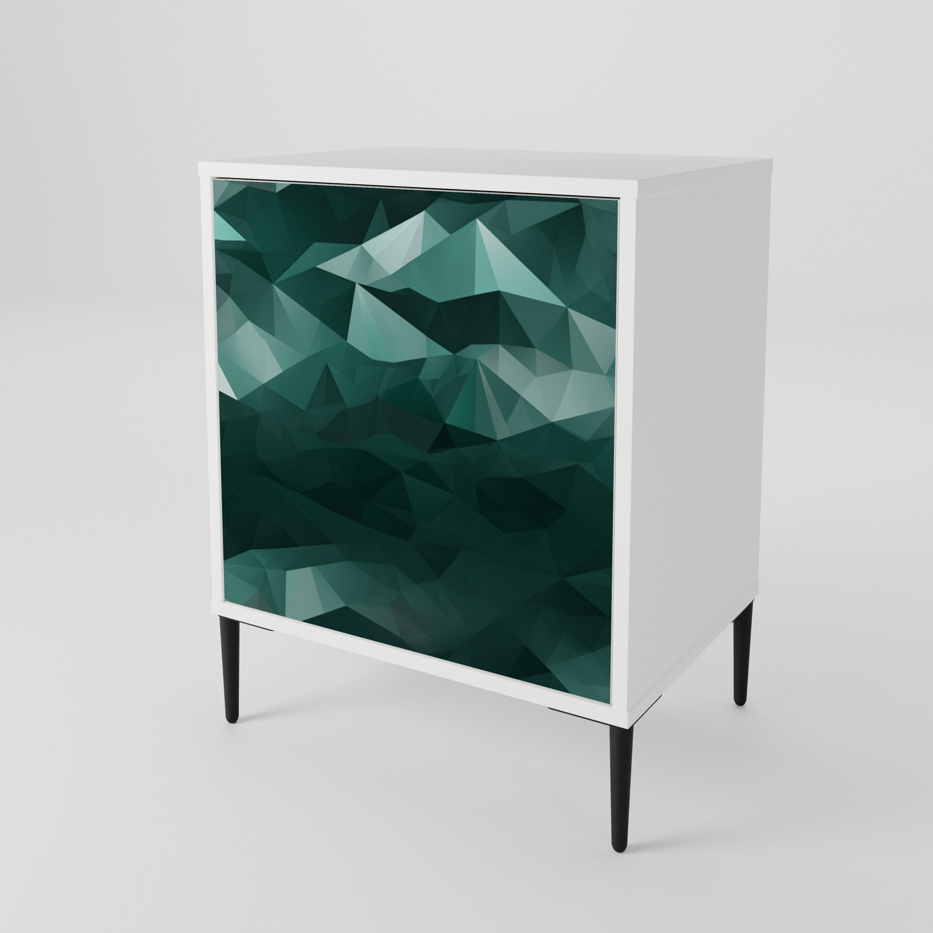 POLYGONAL FLOATING Jednodveřová komoda