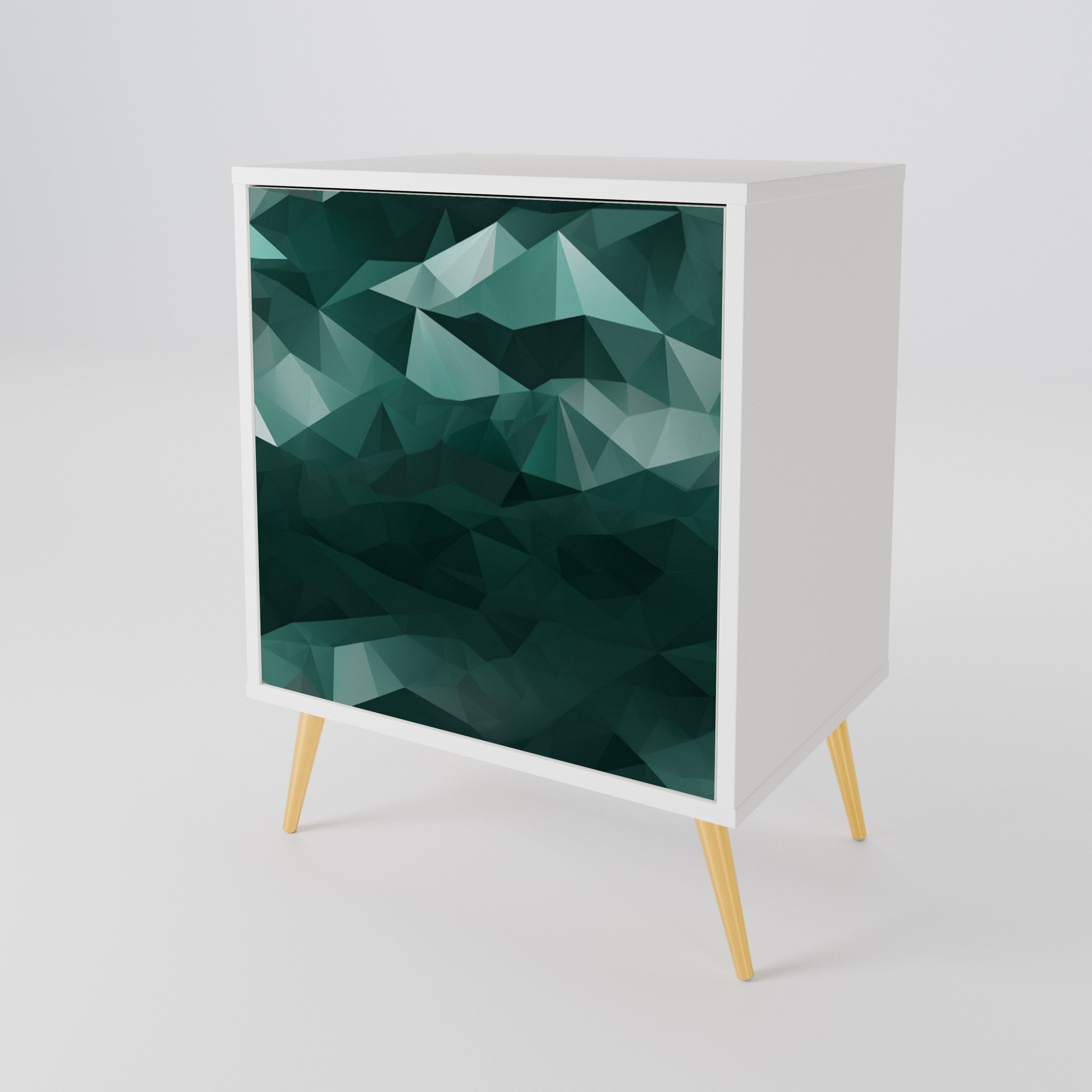 POLYGONAL FLOATING Jednodveřová komoda