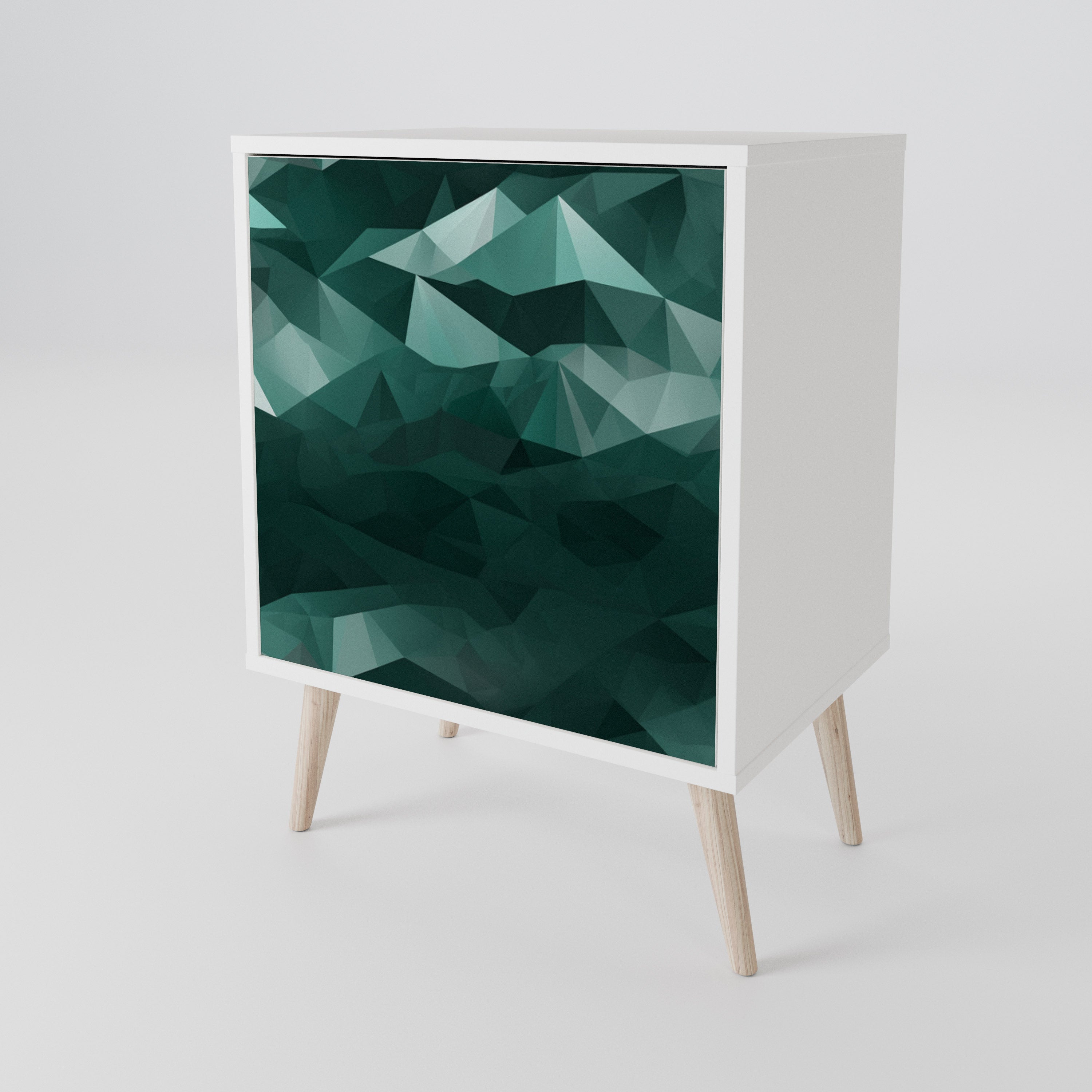 POLYGONAL FLOATING Jednodveřová komoda