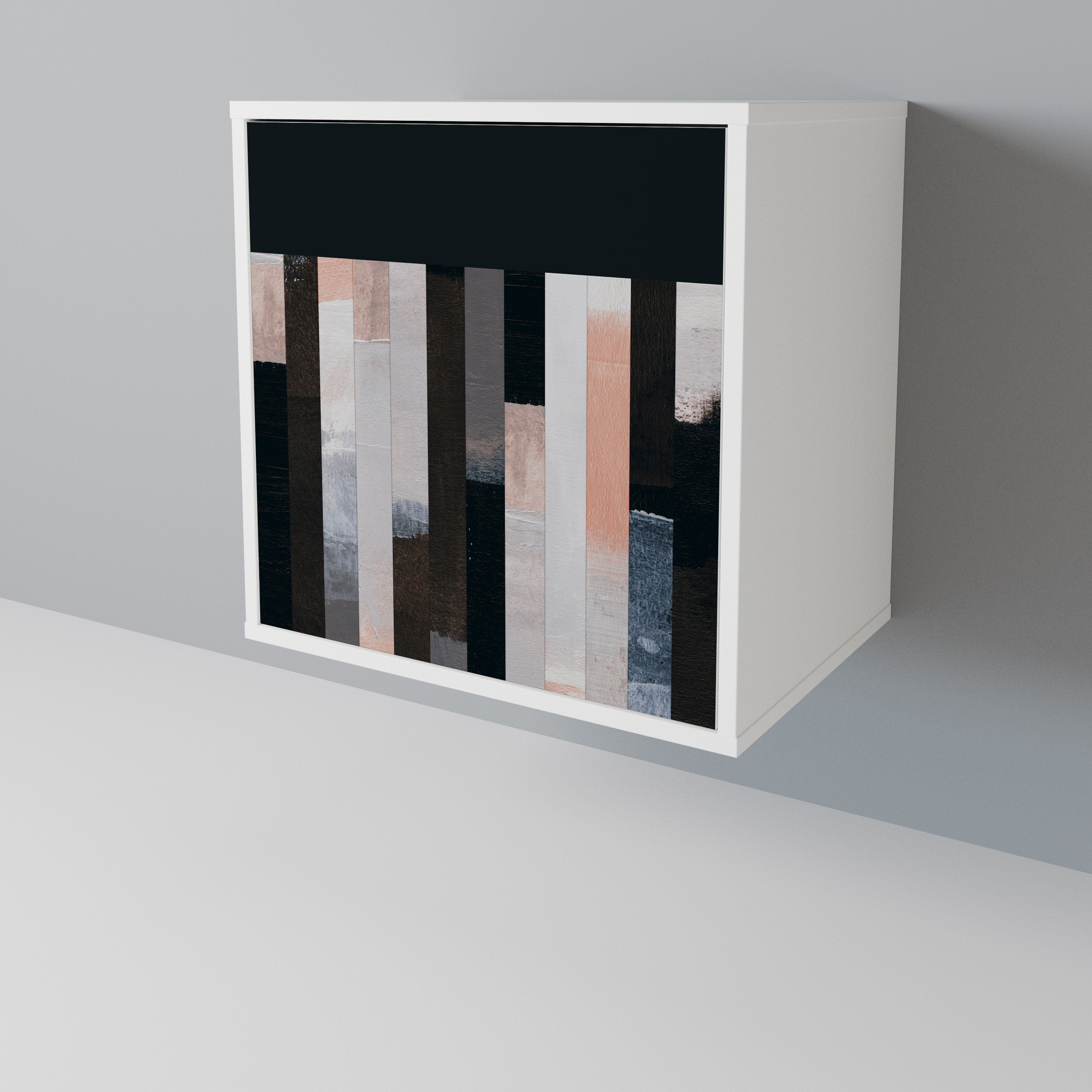 COLLAGE OF RECTANGLES Jednodveřová komoda