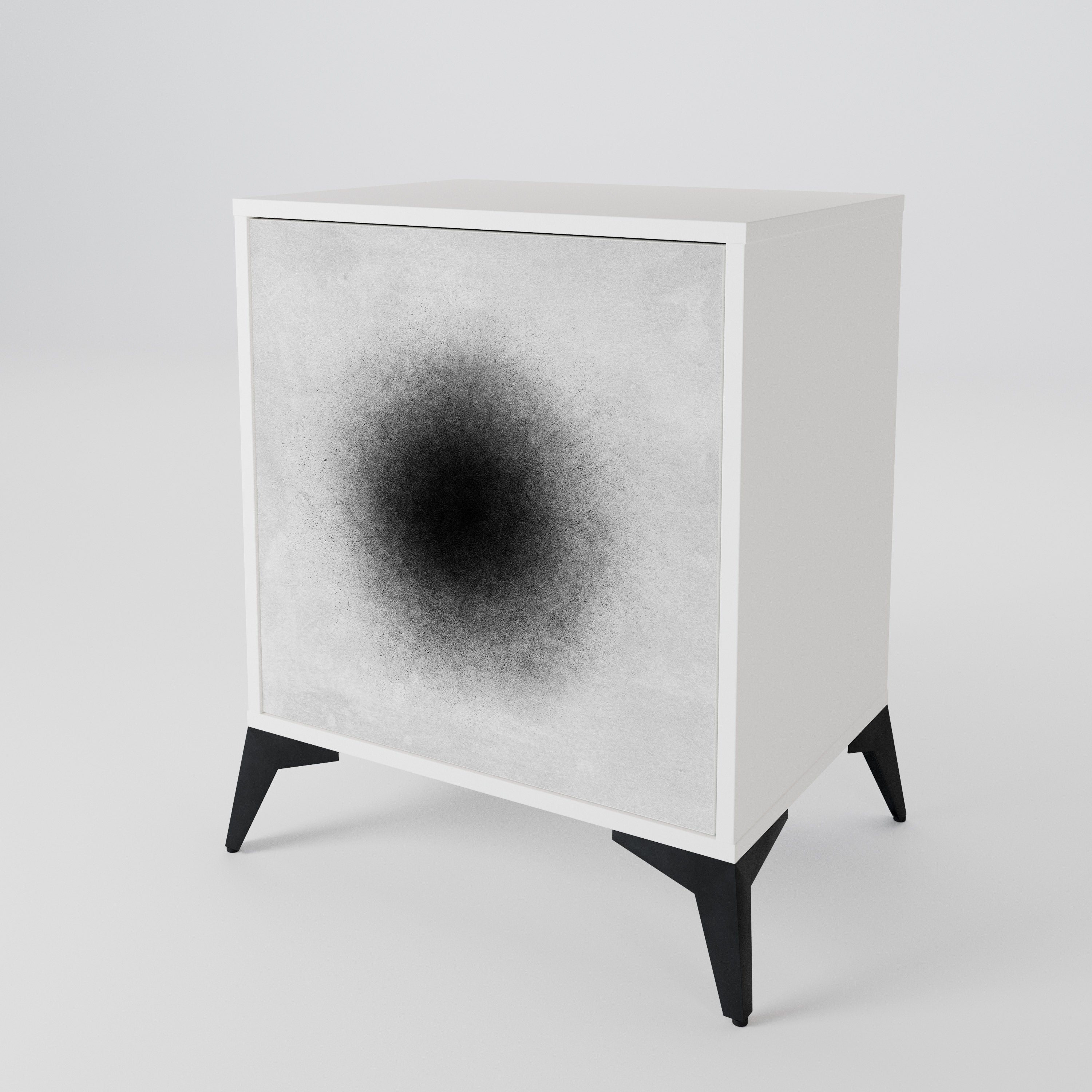 BLACK HOLE Jednodveřová komoda