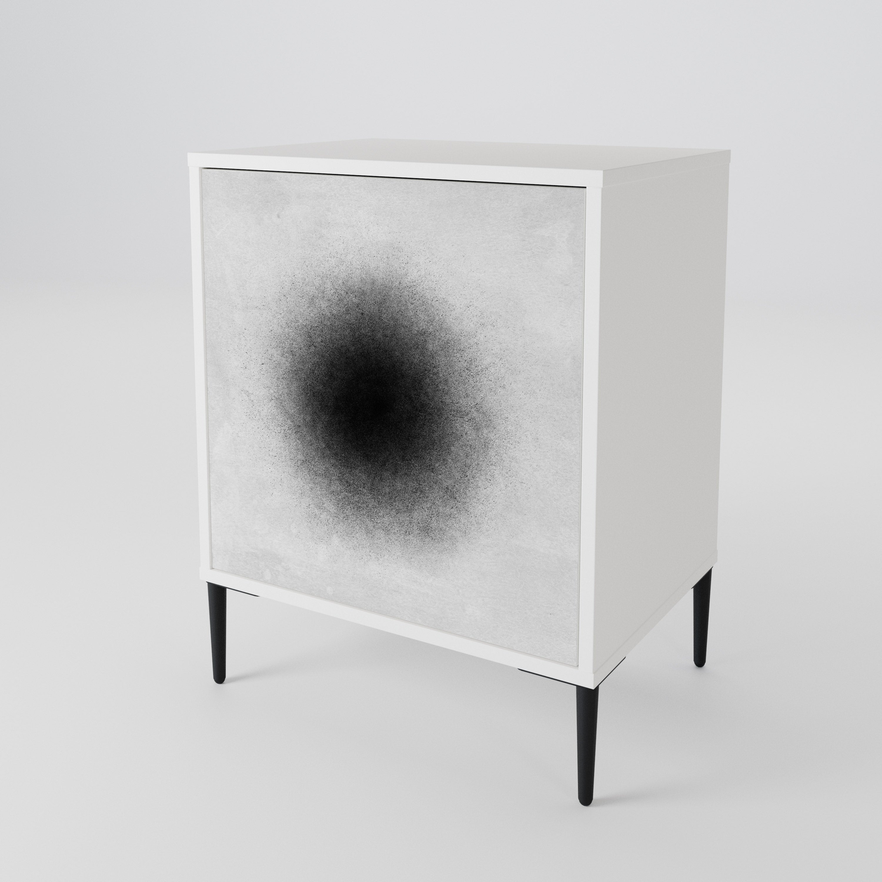 BLACK HOLE Jednodveřová komoda
