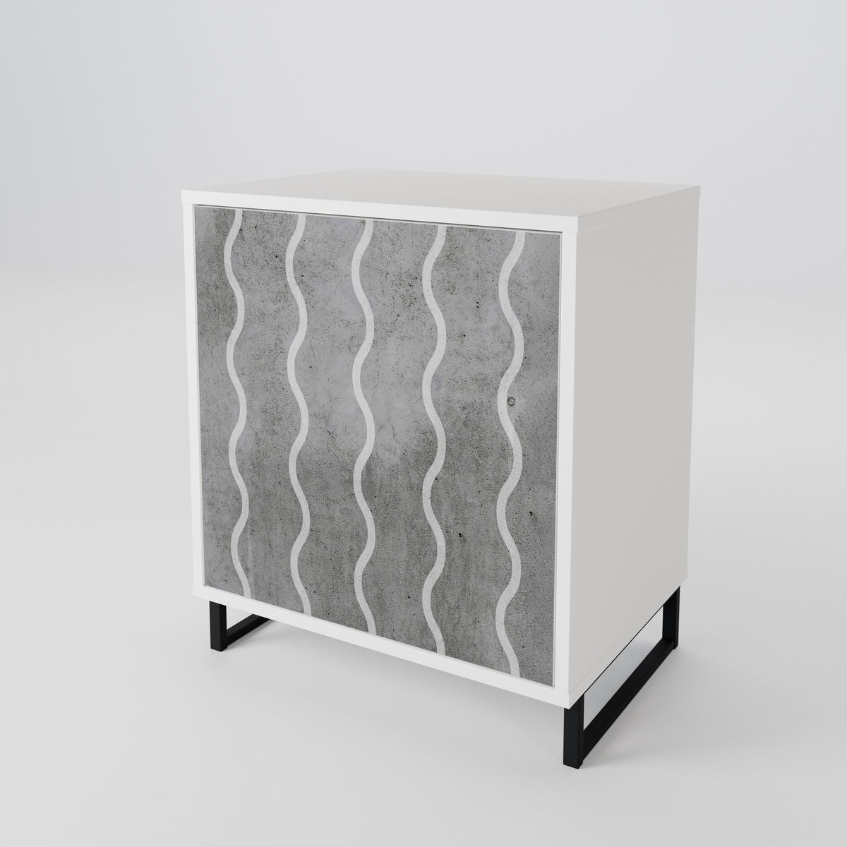 WAVES OF CONCRETE Jednodveřová komoda