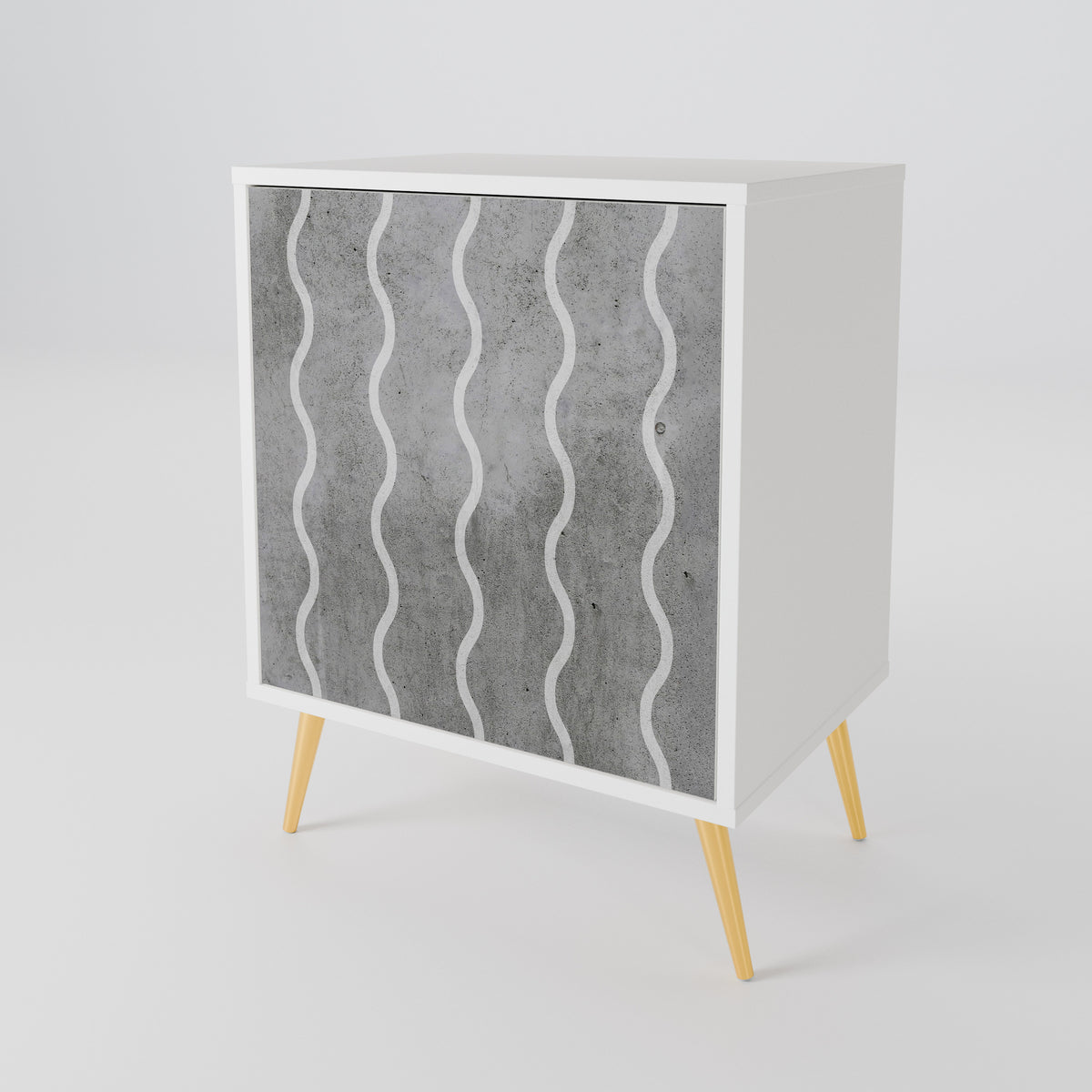 WAVES OF CONCRETE Jednodveřová komoda