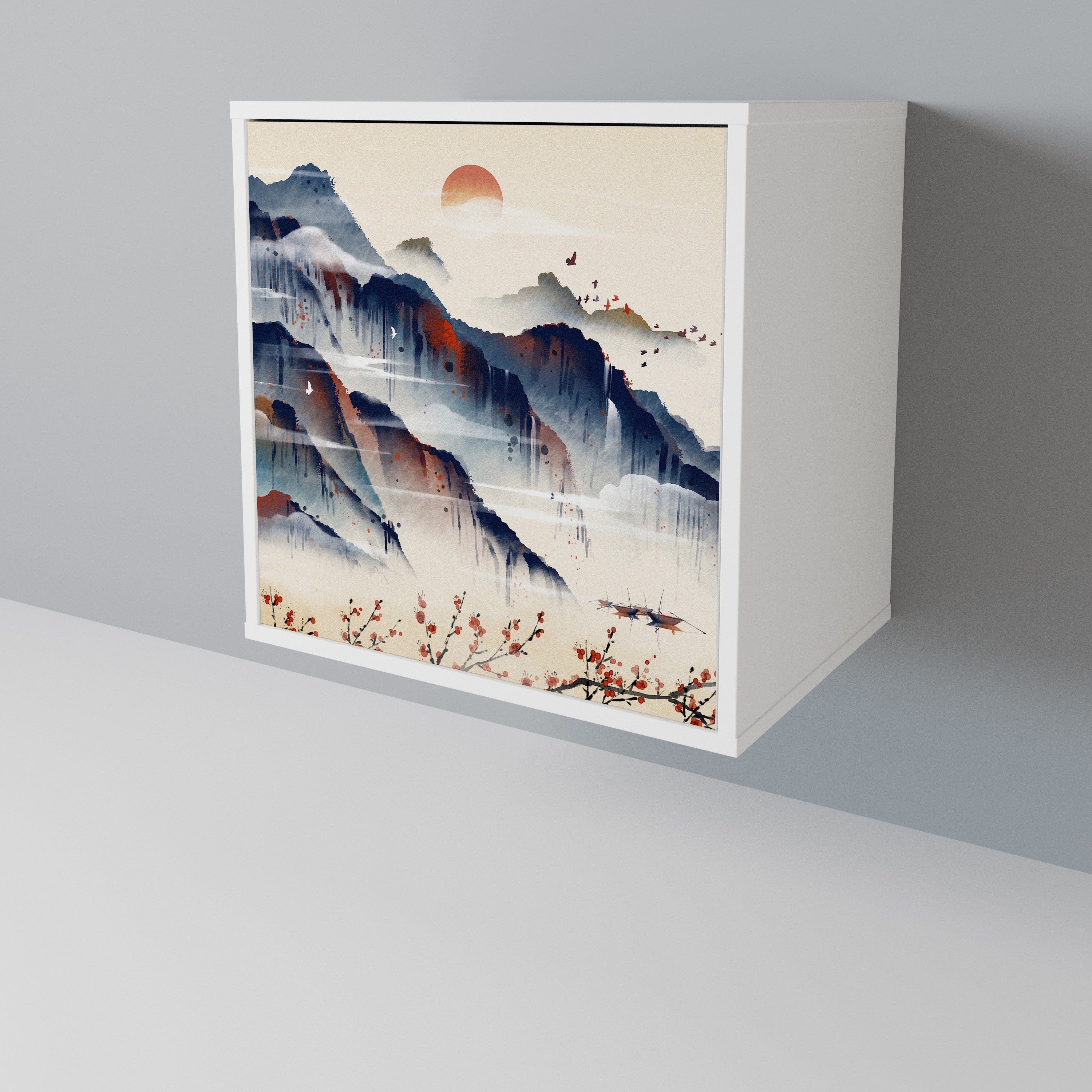 JAPANESE LANDSCAPE Jednodveřová komoda