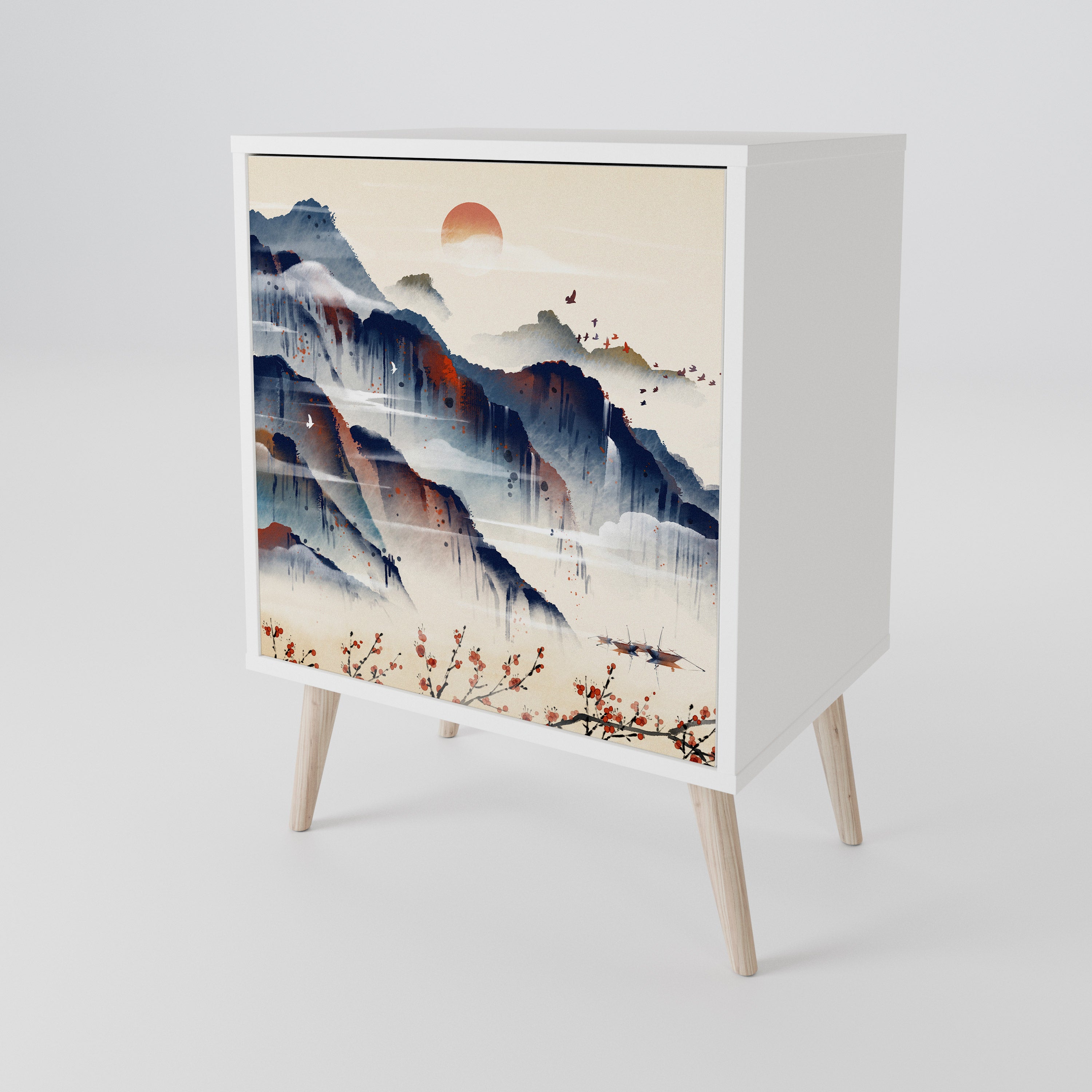 JAPANESE LANDSCAPE Jednodveřová komoda