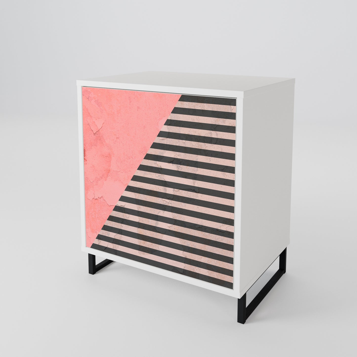 GLAMOROUS STRIPE Jednodveřová komoda
