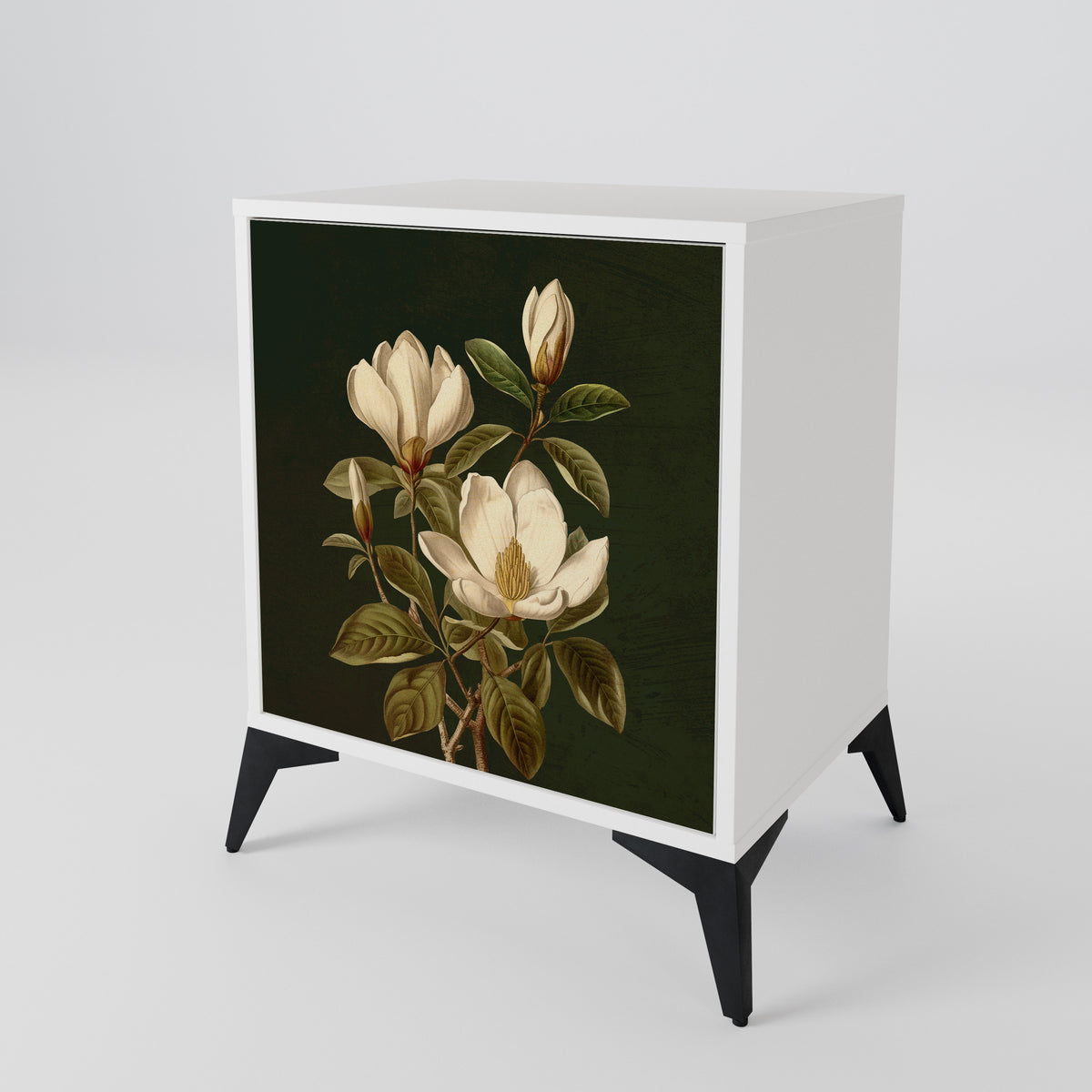 FLORAL NOIR Jednodveřová komoda