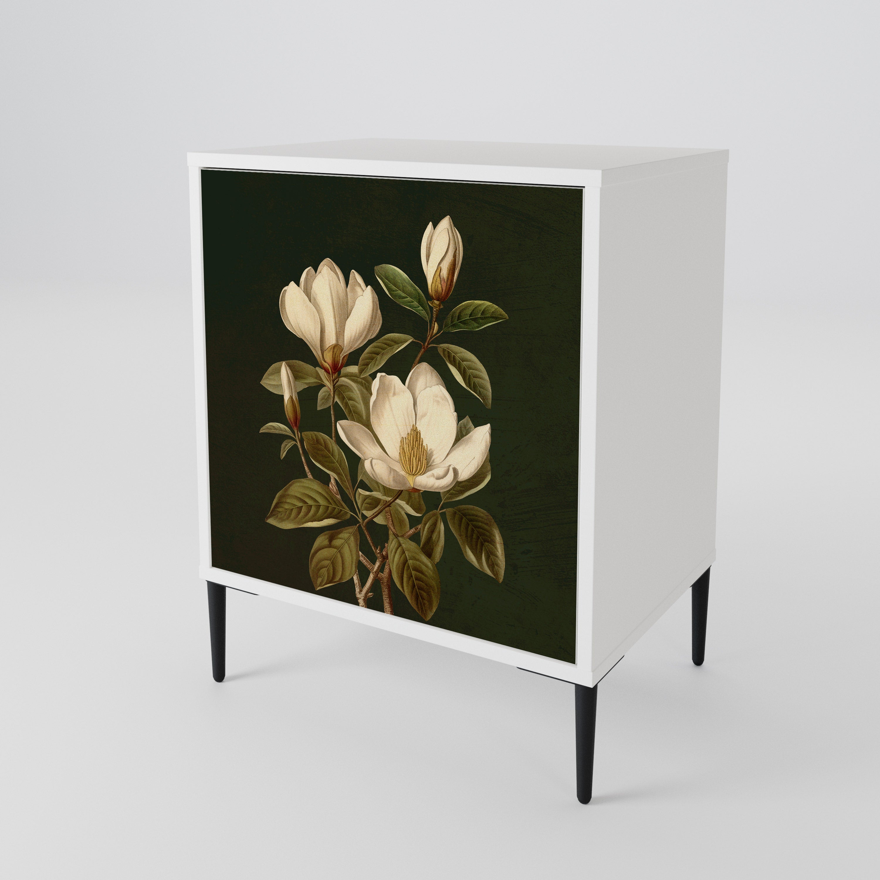 FLORAL NOIR Jednodveřová komoda
