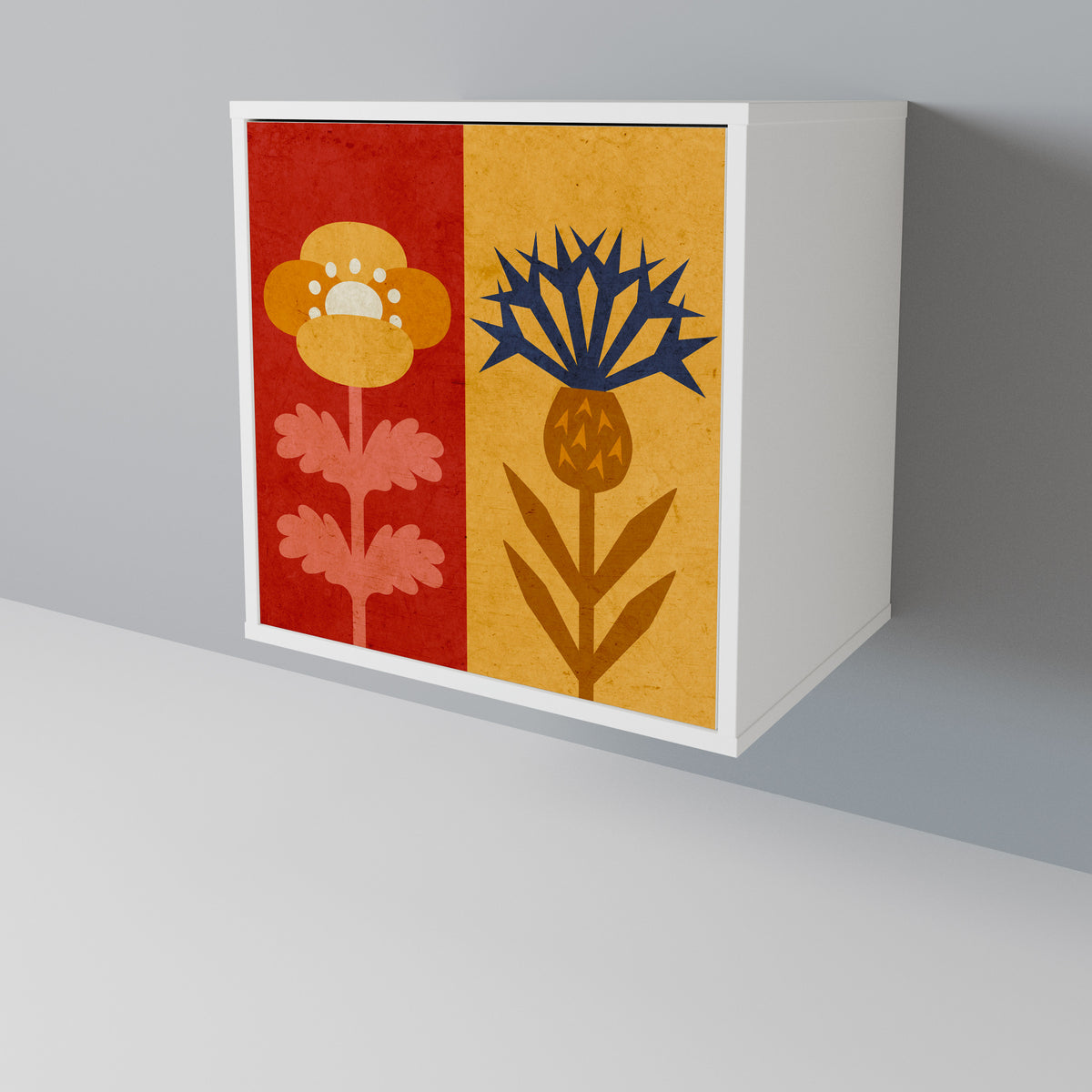 SCANDIC FLOWERET Jednodveřová komoda