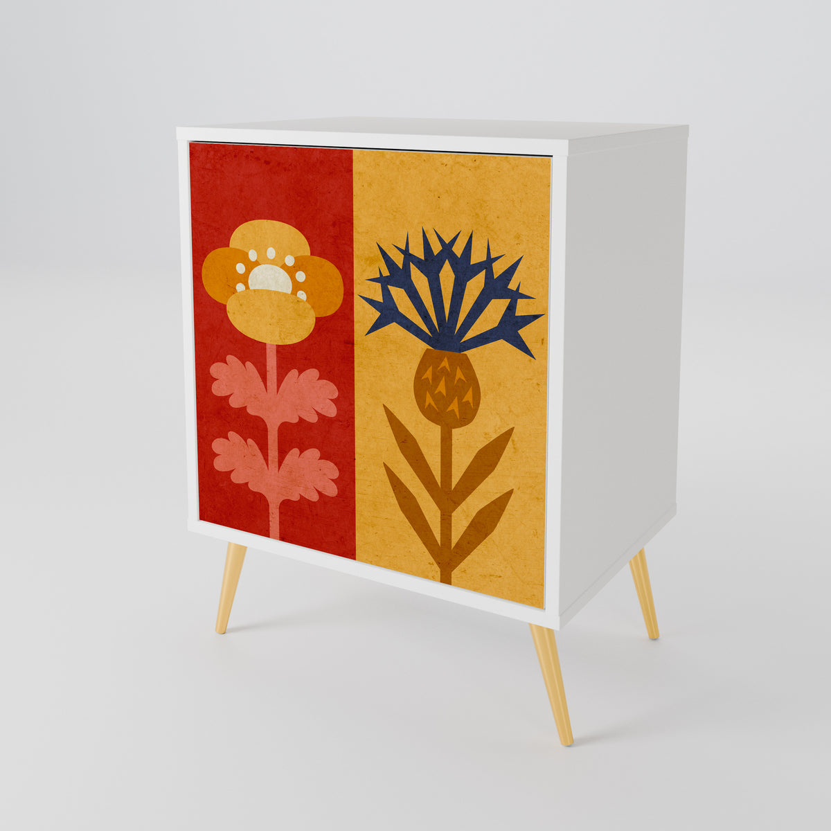 SCANDIC FLOWERET Jednodveřová komoda