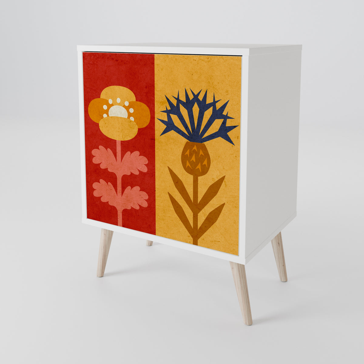 SCANDIC FLOWERET Jednodveřová komoda